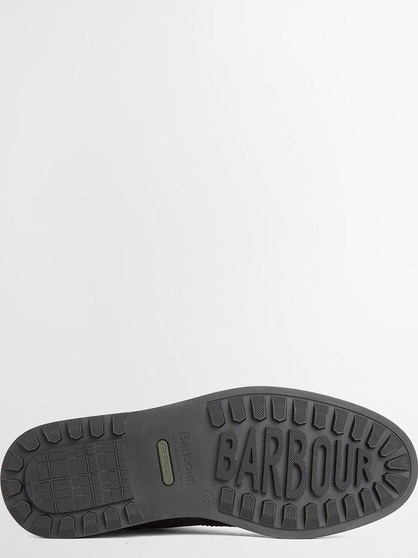 Image 4 of 5 of Barbour Mens Barmoor Lace-Up Brogue Ankle Boots - Black