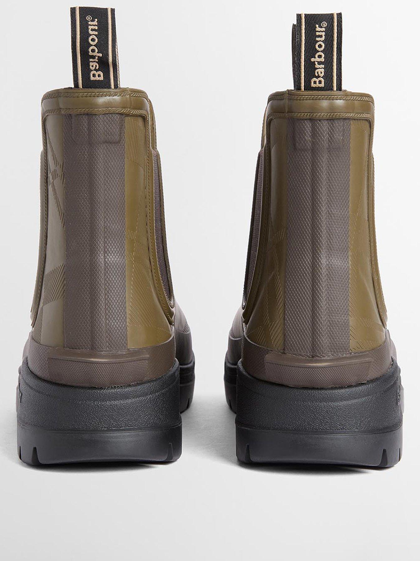Image 3 of 5 of Barbour Mens Breacon Chelsea Elastic Gusset Tread Sole Wellington Boots - Green