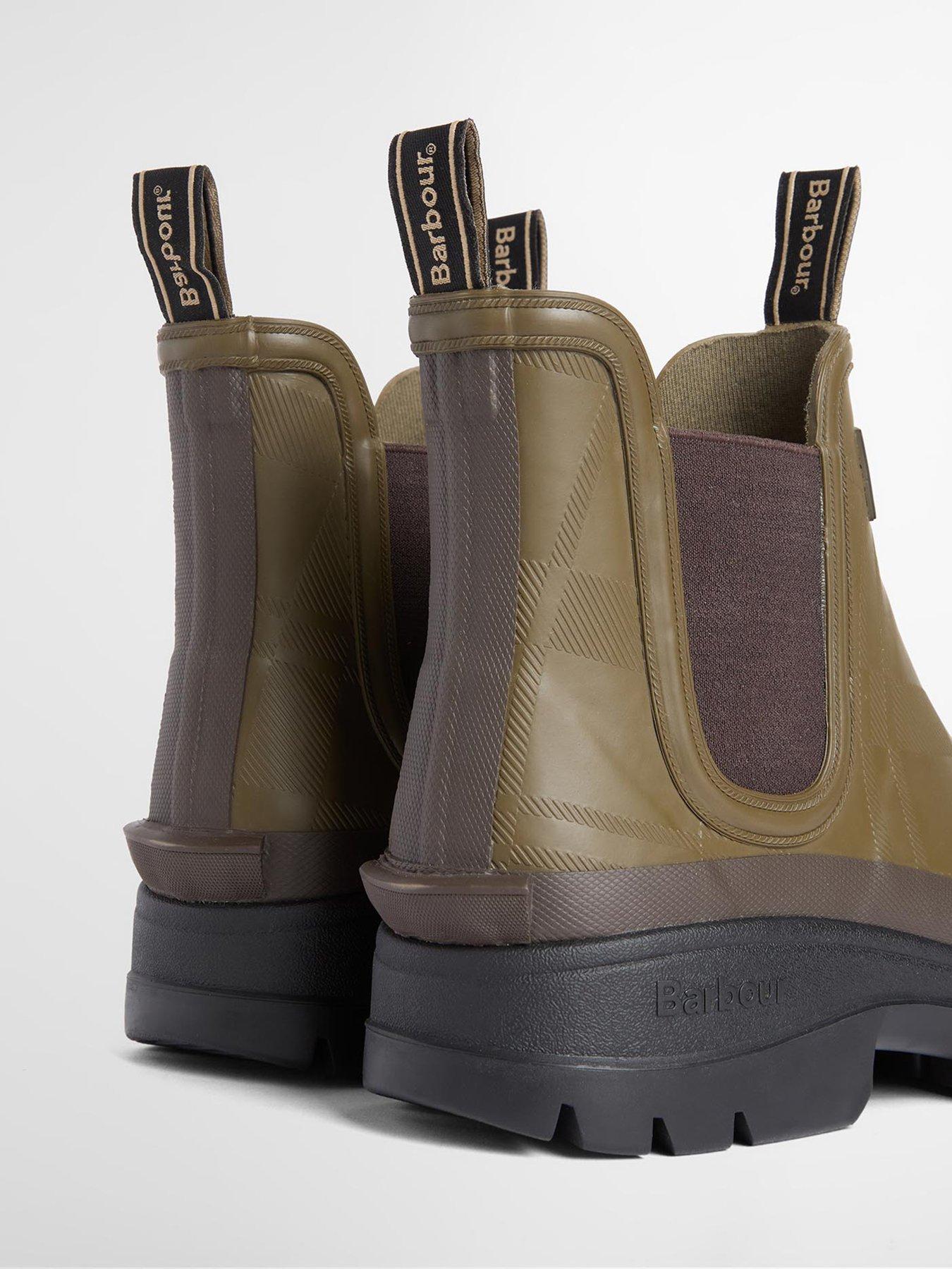 Image 5 of 5 of Barbour Mens Breacon Chelsea Elastic Gusset Tread Sole Wellington Boots - Green
