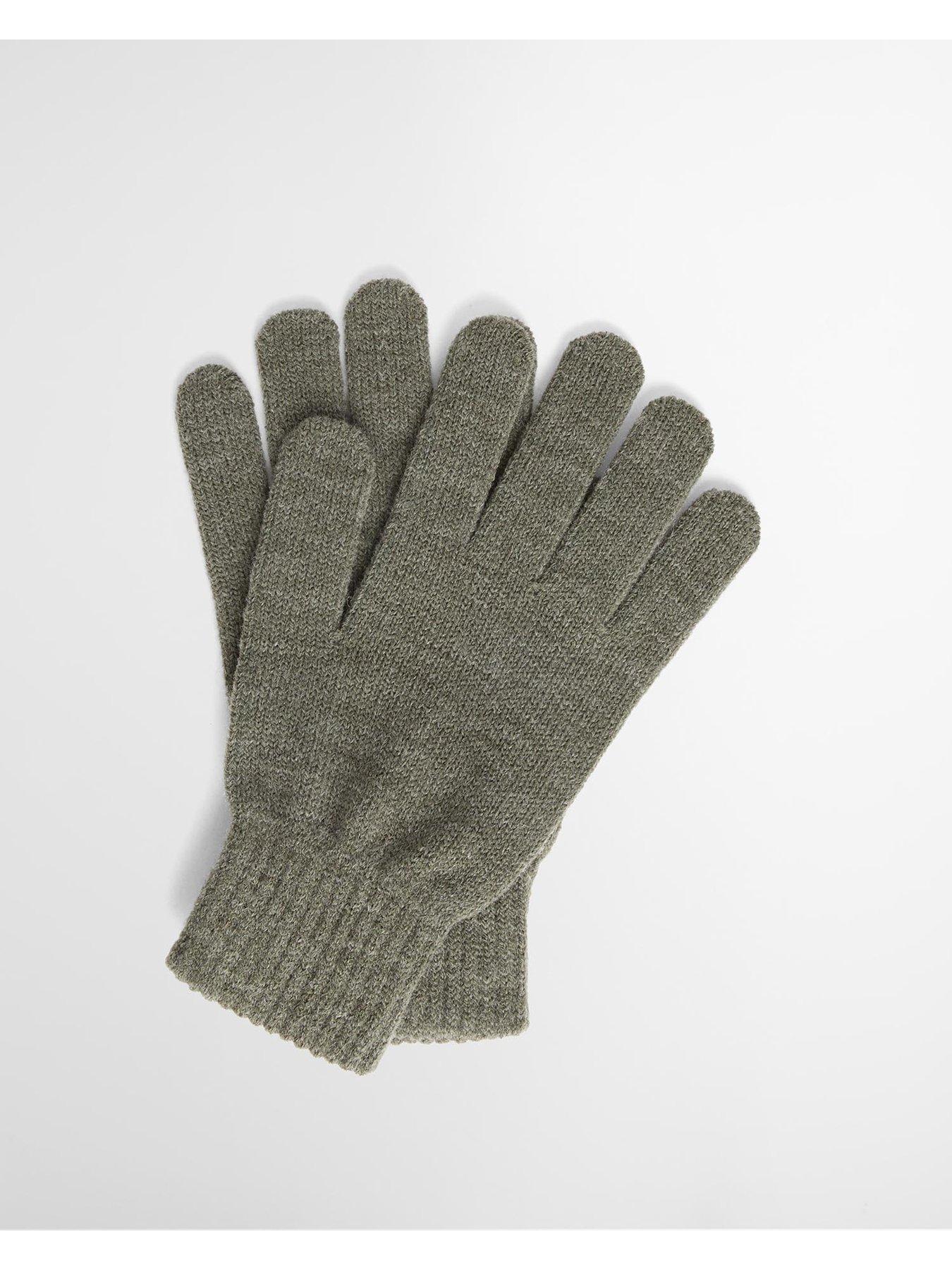 Image 2 of 6 of Barbour Mens Tartan Matching Scarf &amp; Gloves Gift Set - Green
