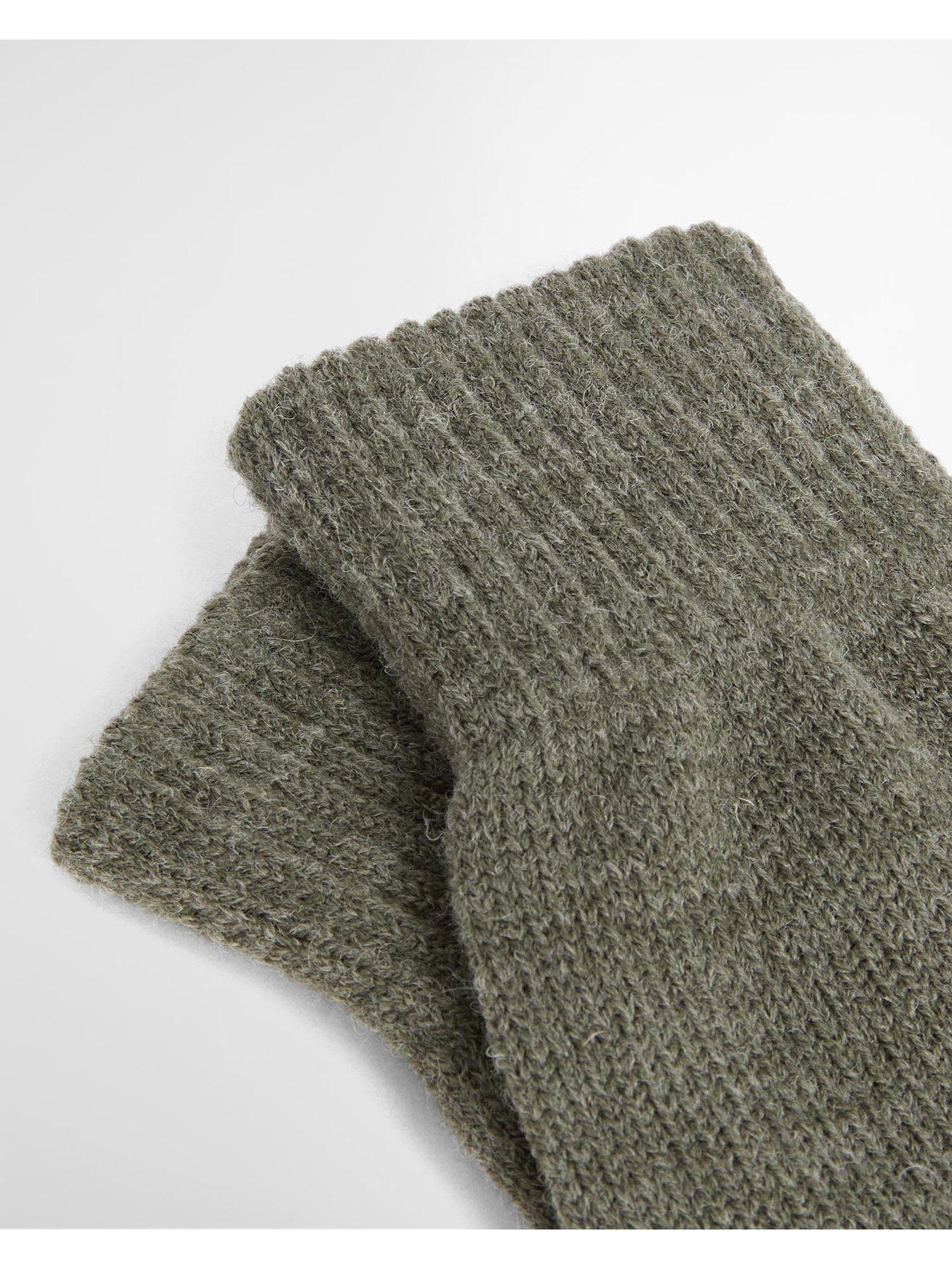 Image 4 of 6 of Barbour Mens Tartan Matching Scarf &amp; Gloves Gift Set - Green