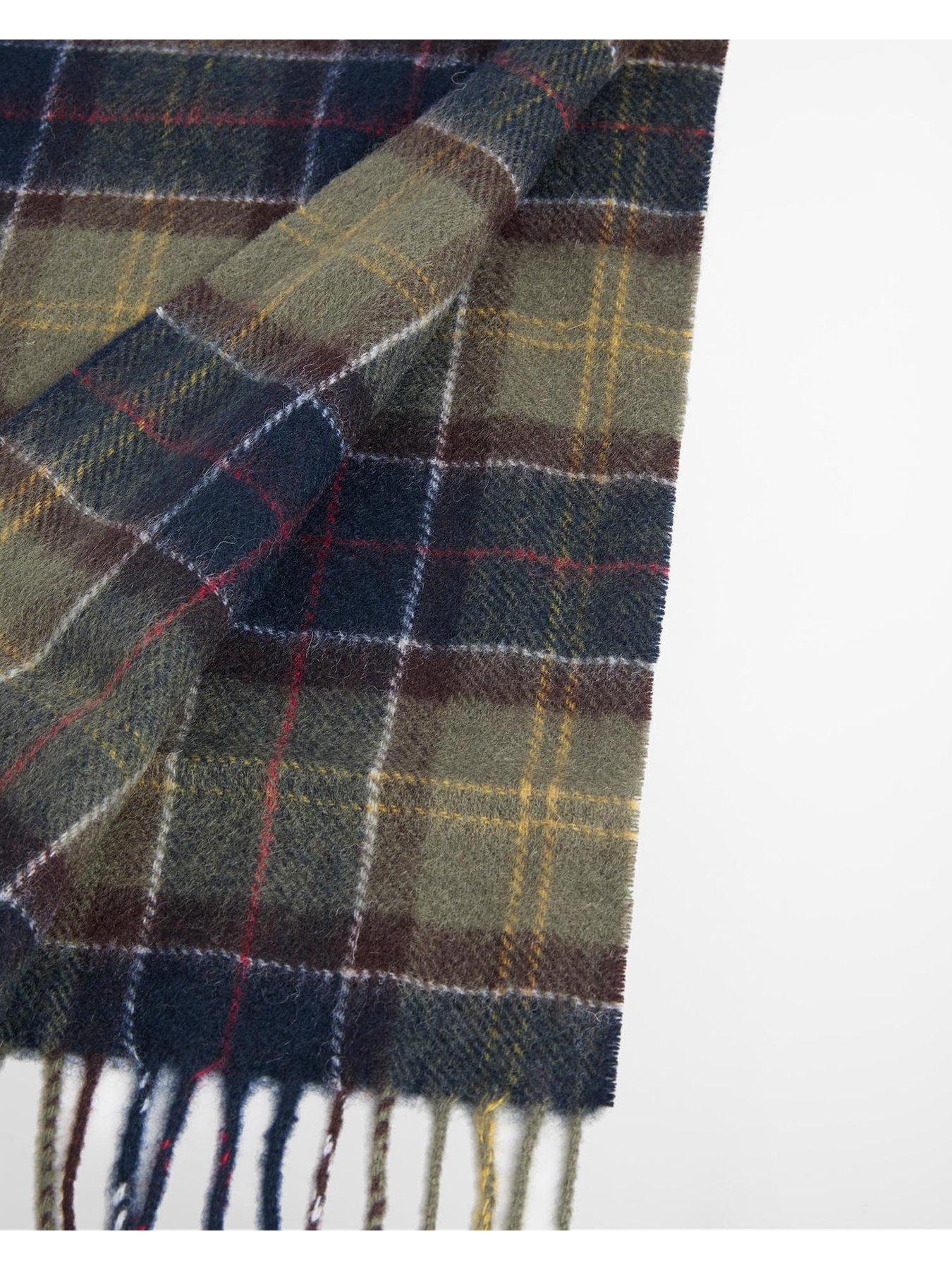 Image 5 of 6 of Barbour Mens Tartan Matching Scarf &amp; Gloves Gift Set - Green