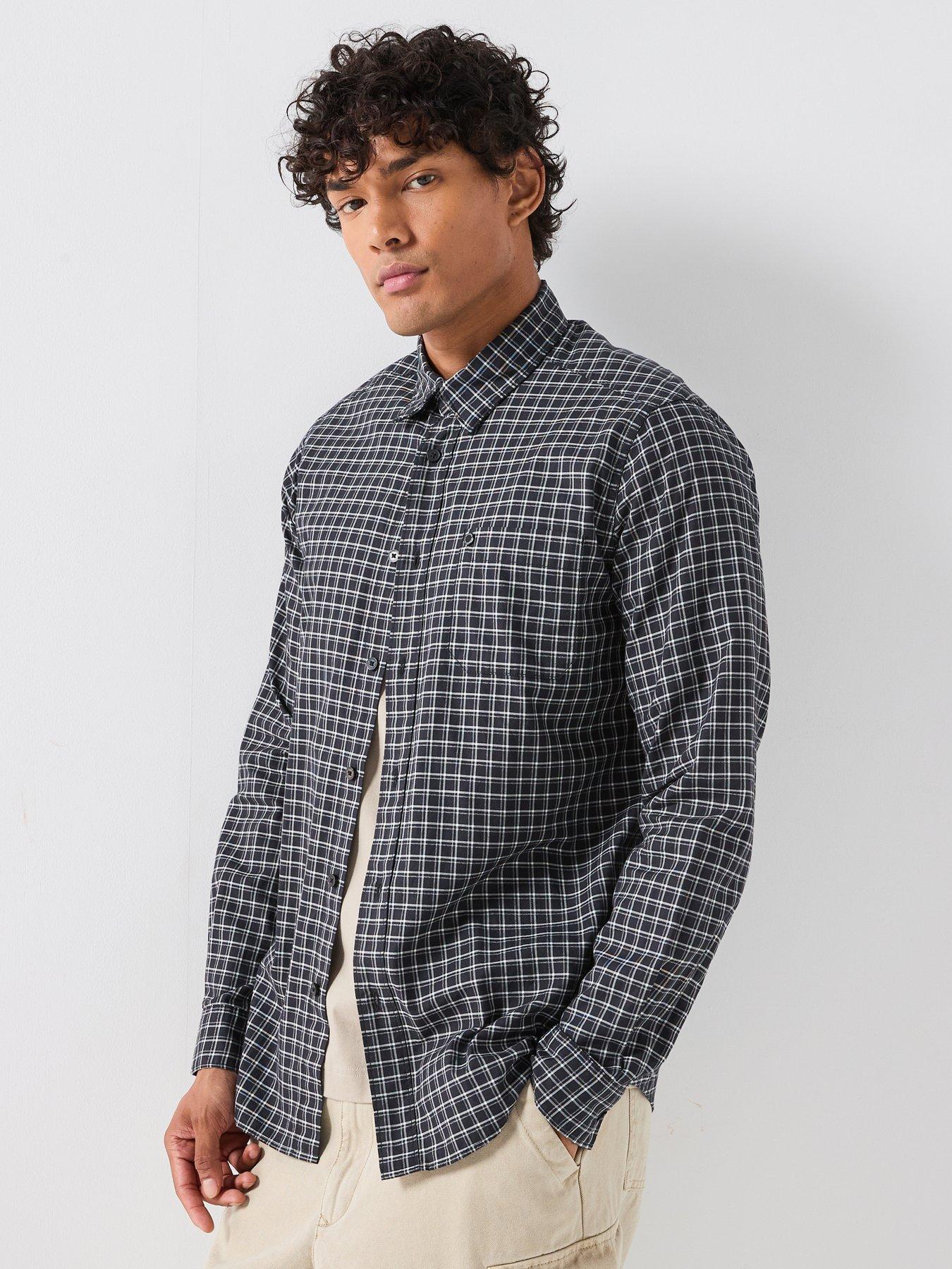 Image 1 of 6 of Barbour International Malkin Checked Shirt - Black