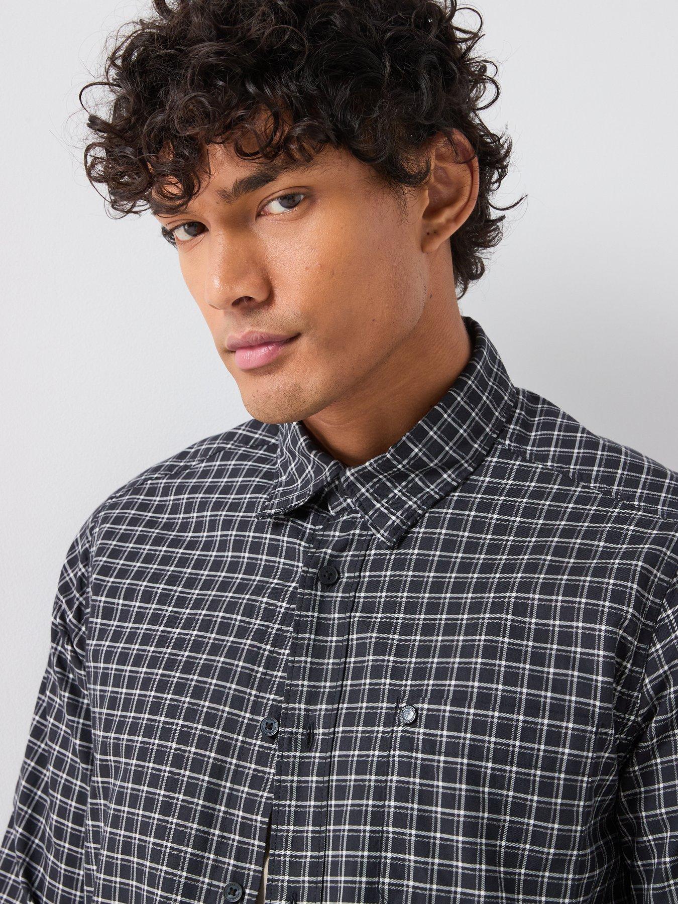 Image 4 of 6 of Barbour International Malkin Checked Shirt - Black