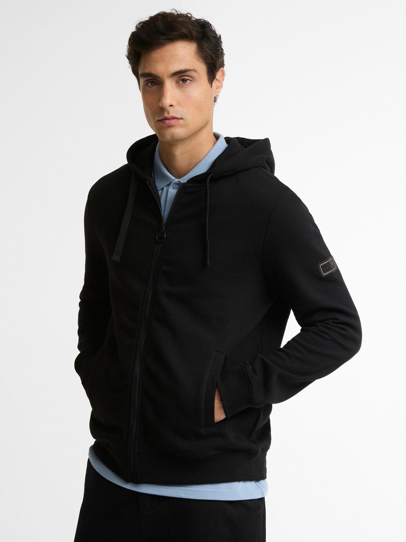 Barbour International Map Zip Thru Hoodie - Black