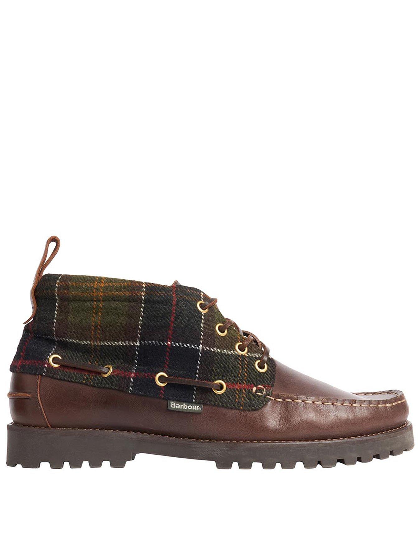 Image 1 of 6 of Barbour Men's Harle Mid Leather Chukka Boot - Brown