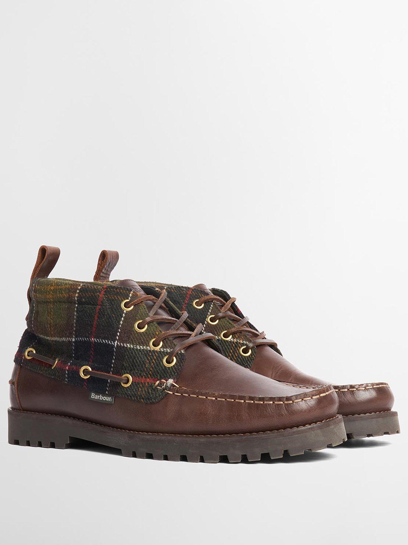 Image 2 of 6 of Barbour Men's Harle Mid Leather Chukka Boot - Brown