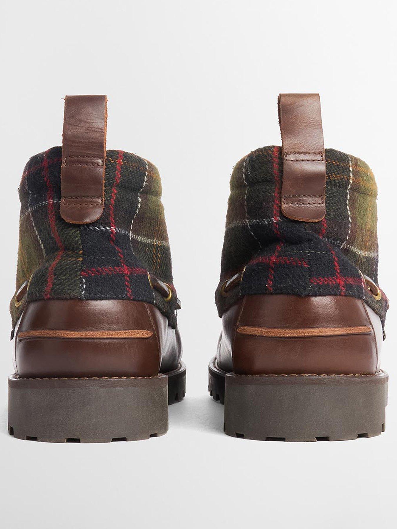 Image 3 of 6 of Barbour Men's Harle Mid Leather Chukka Boot - Brown