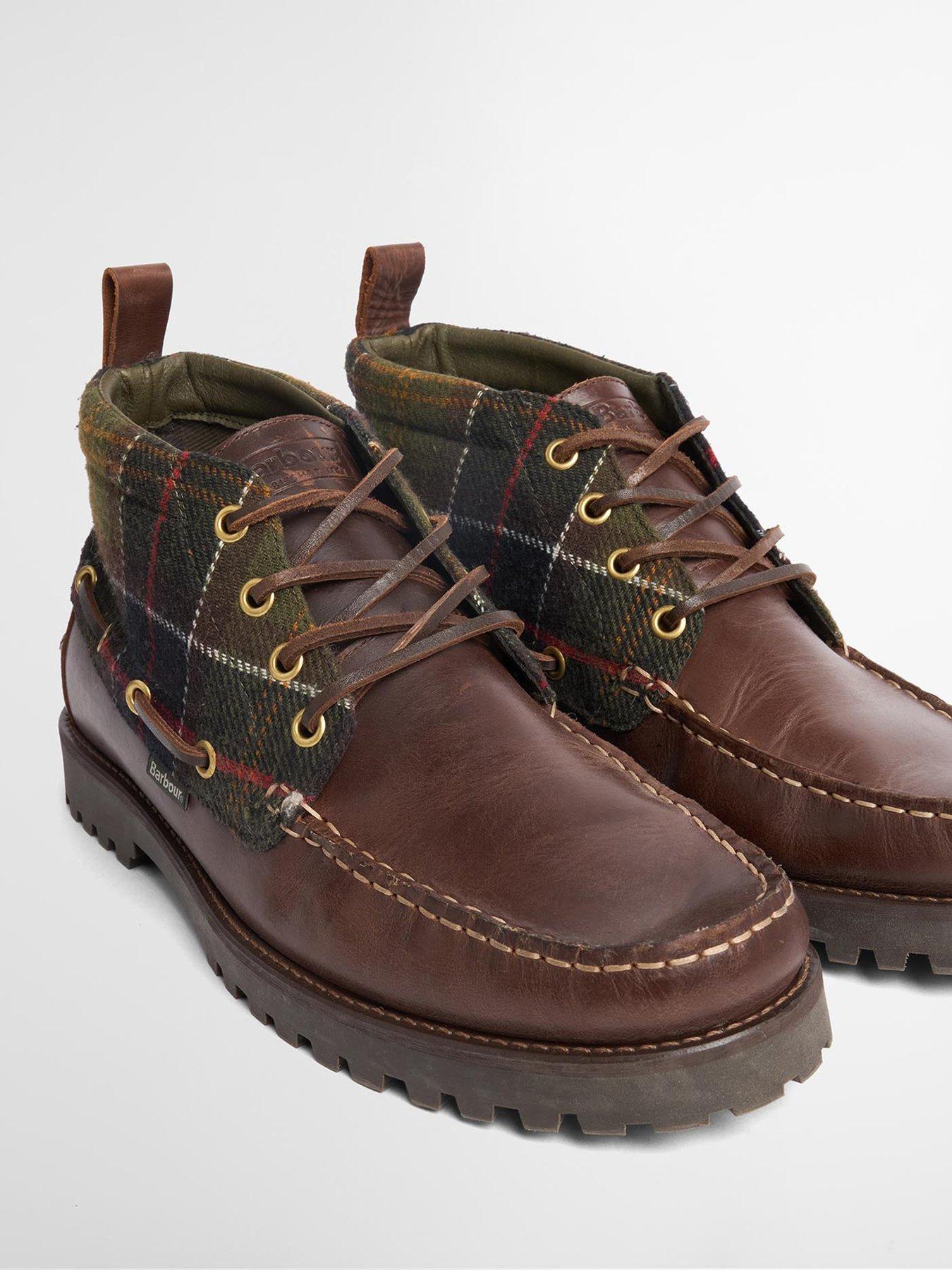 Image 5 of 6 of Barbour Men's Harle Mid Leather Chukka Boot - Brown