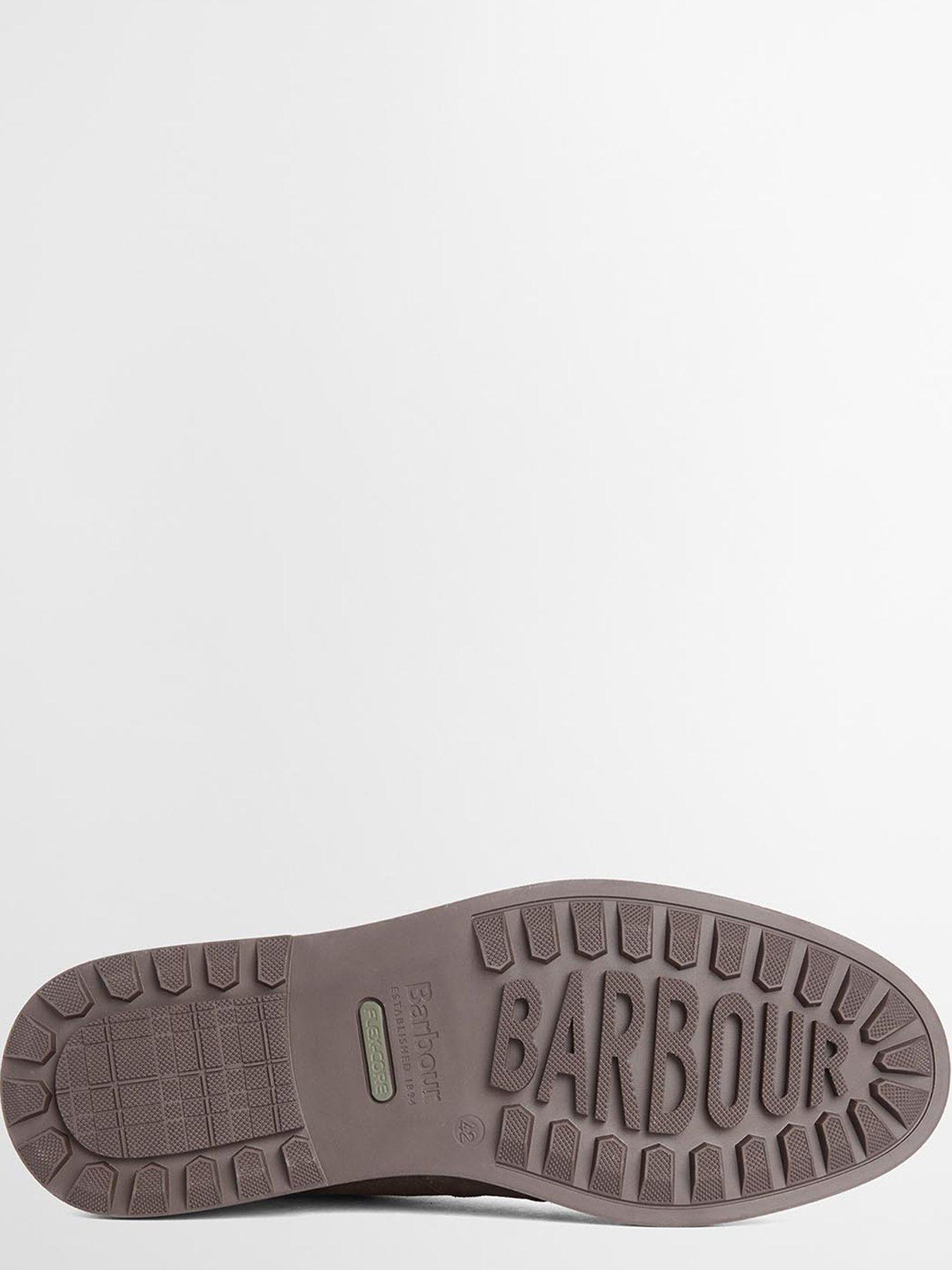 Image 4 of 5 of Barbour Mens Lace-Up Pull Tab Tread Sole Chukka Boots - Brown