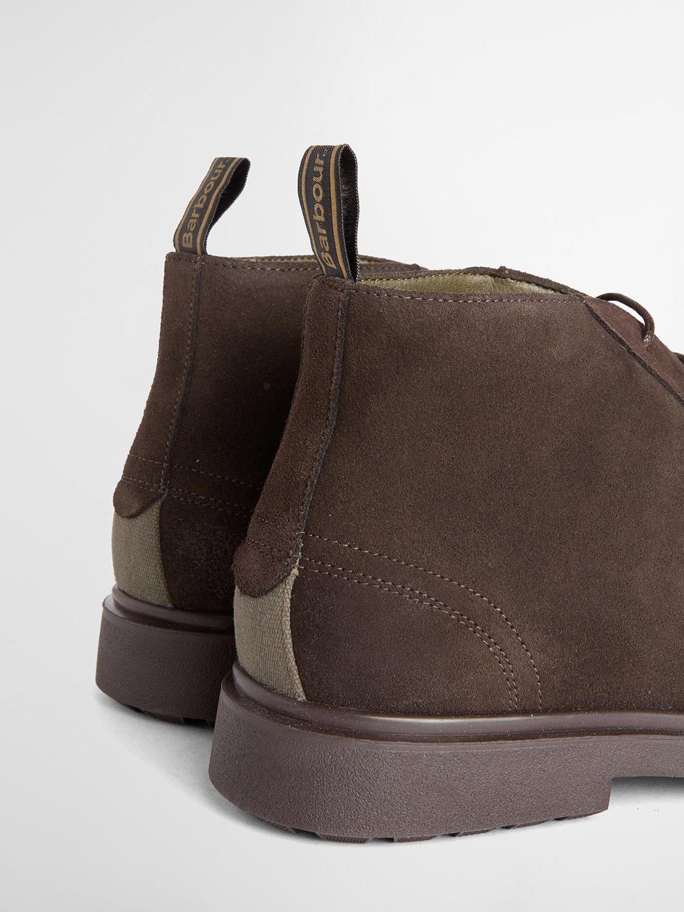 Image 5 of 5 of Barbour Mens Lace-Up Pull Tab Tread Sole Chukka Boots - Brown