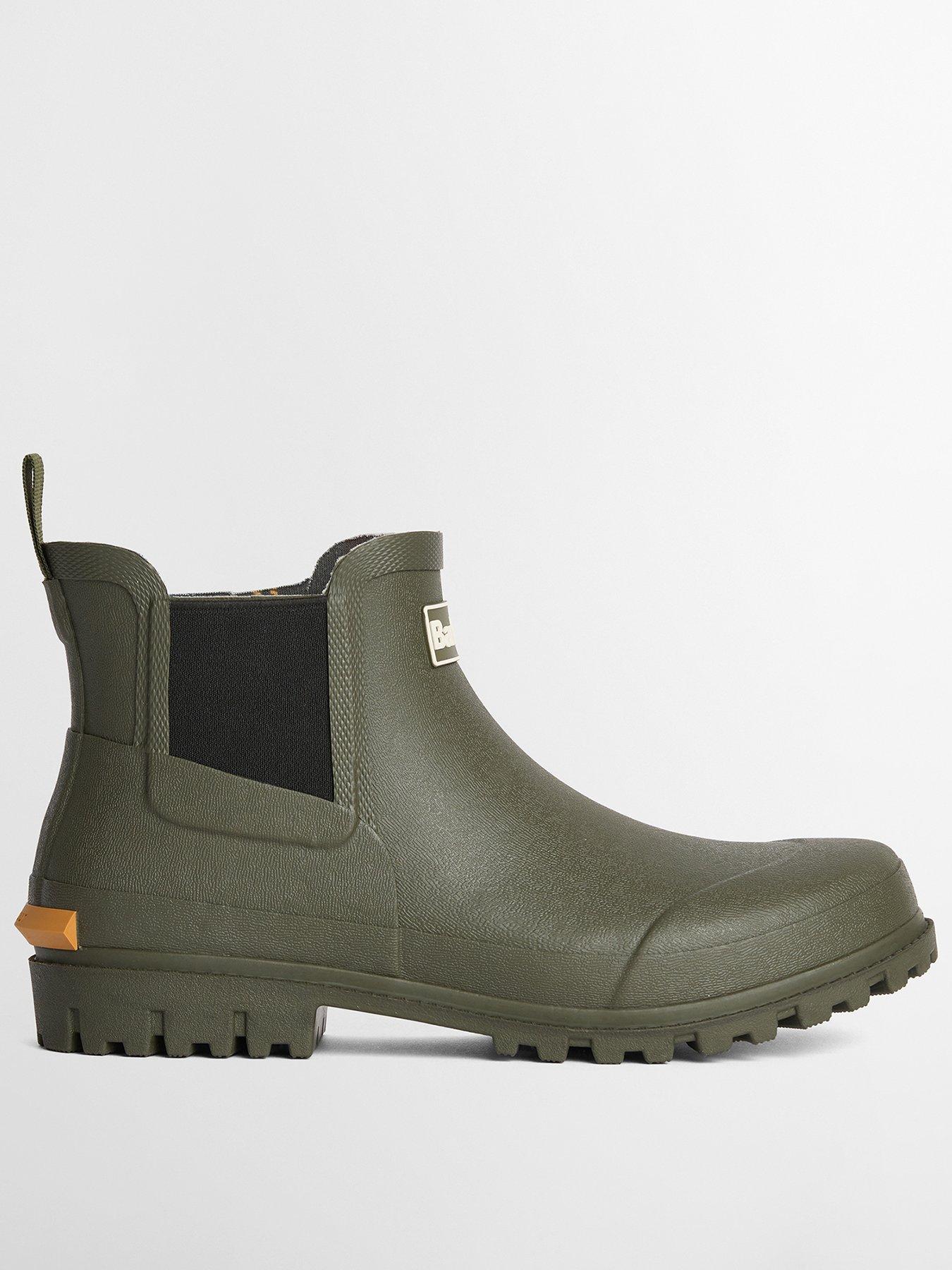Image 1 of 5 of Barbour Men's Andale Chelsea Wellington Boot - Green