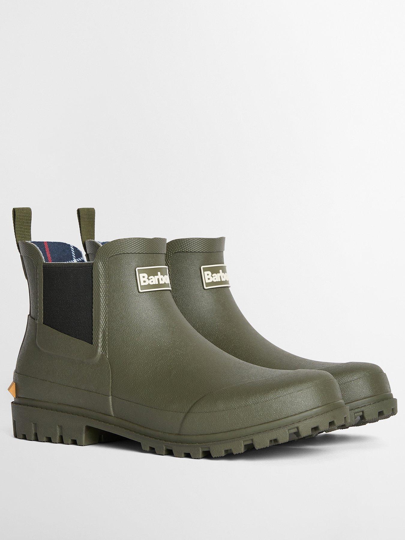 Image 2 of 5 of Barbour Men's Andale Chelsea Wellington Boot - Green