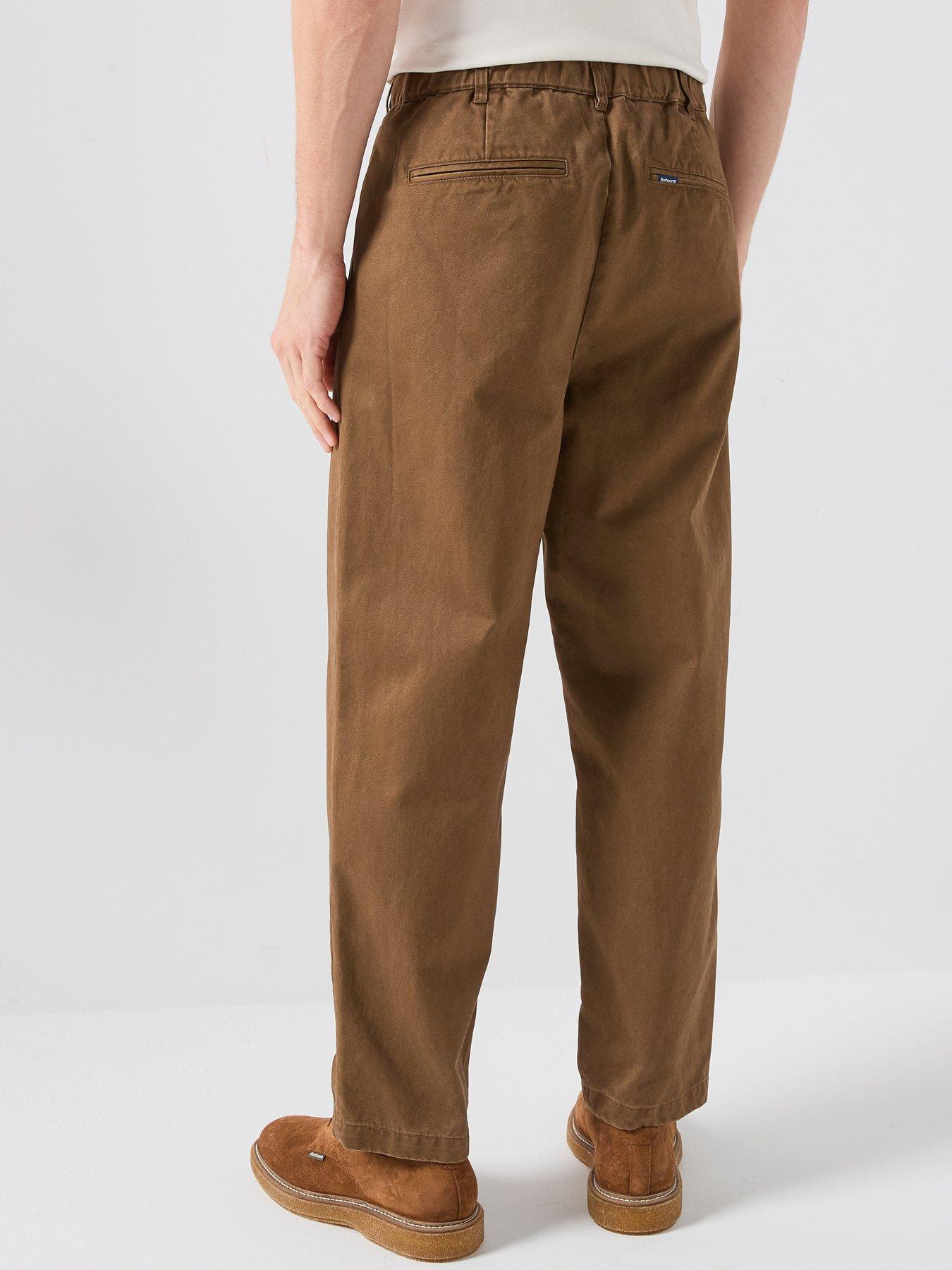 Image 2 of 6 of Barbour Yorklane Twill Trousers - Beige