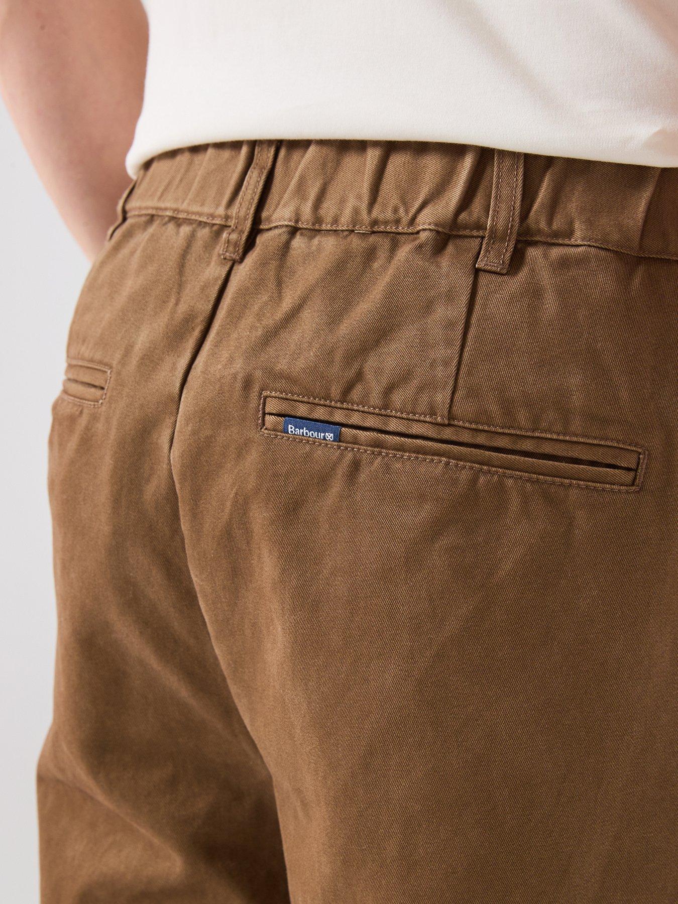 Image 4 of 6 of Barbour Yorklane Twill Trousers - Beige