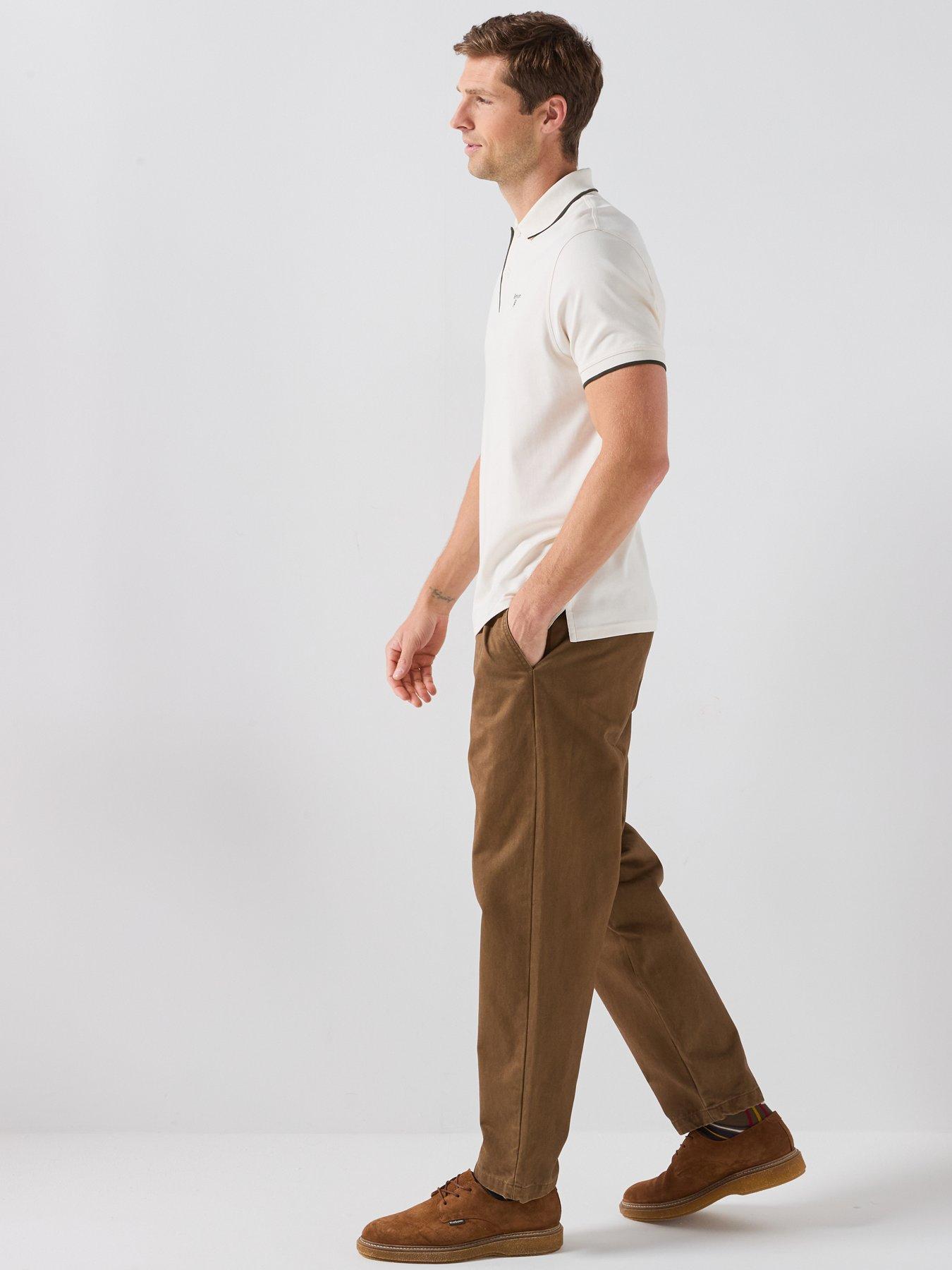 Image 5 of 6 of Barbour Yorklane Twill Trousers - Beige