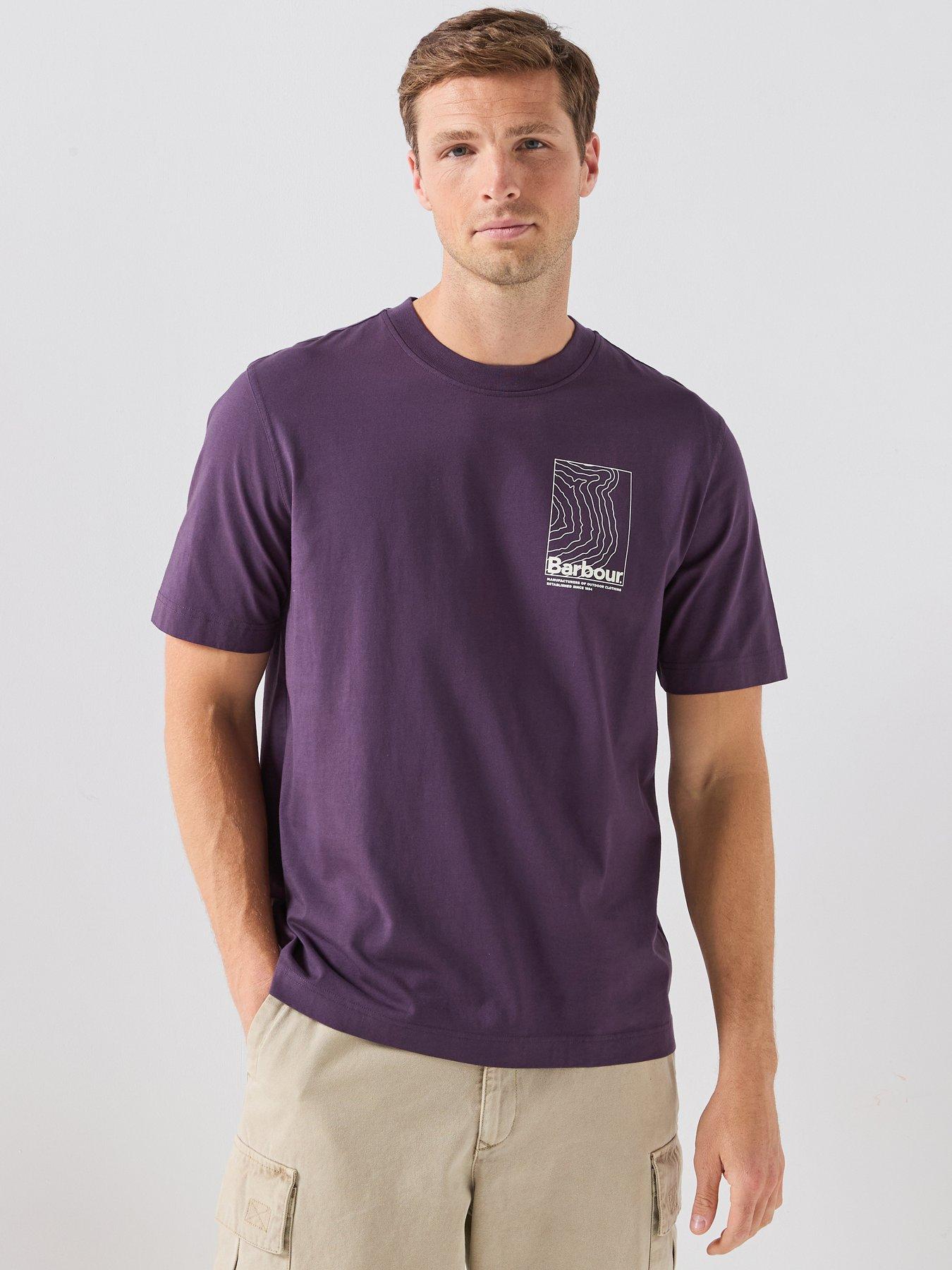 Image 2 of 6 of Barbour Woodbine Relaxed Graphic T-Shirt - Purple