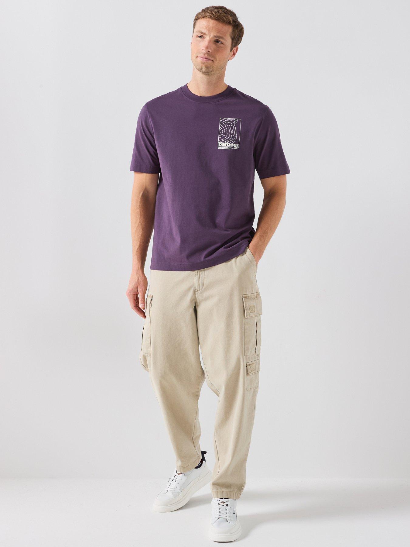 Image 3 of 6 of Barbour Woodbine Relaxed Graphic T-Shirt - Purple
