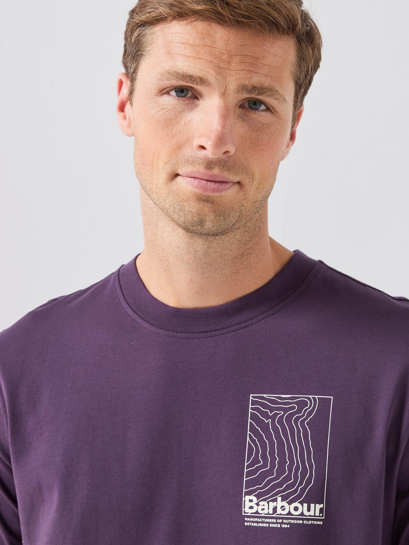 Image 4 of 6 of Barbour Woodbine Relaxed Graphic T-Shirt - Purple