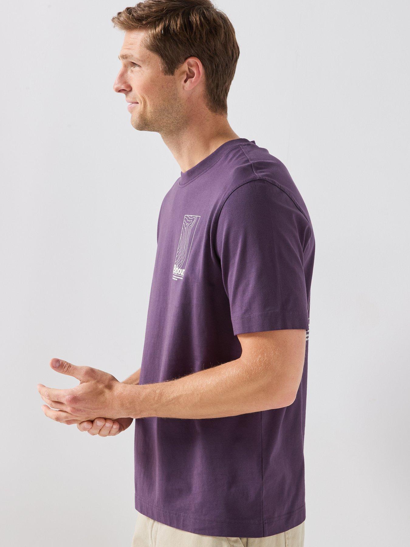Image 6 of 6 of Barbour Woodbine Relaxed Graphic T-Shirt - Purple