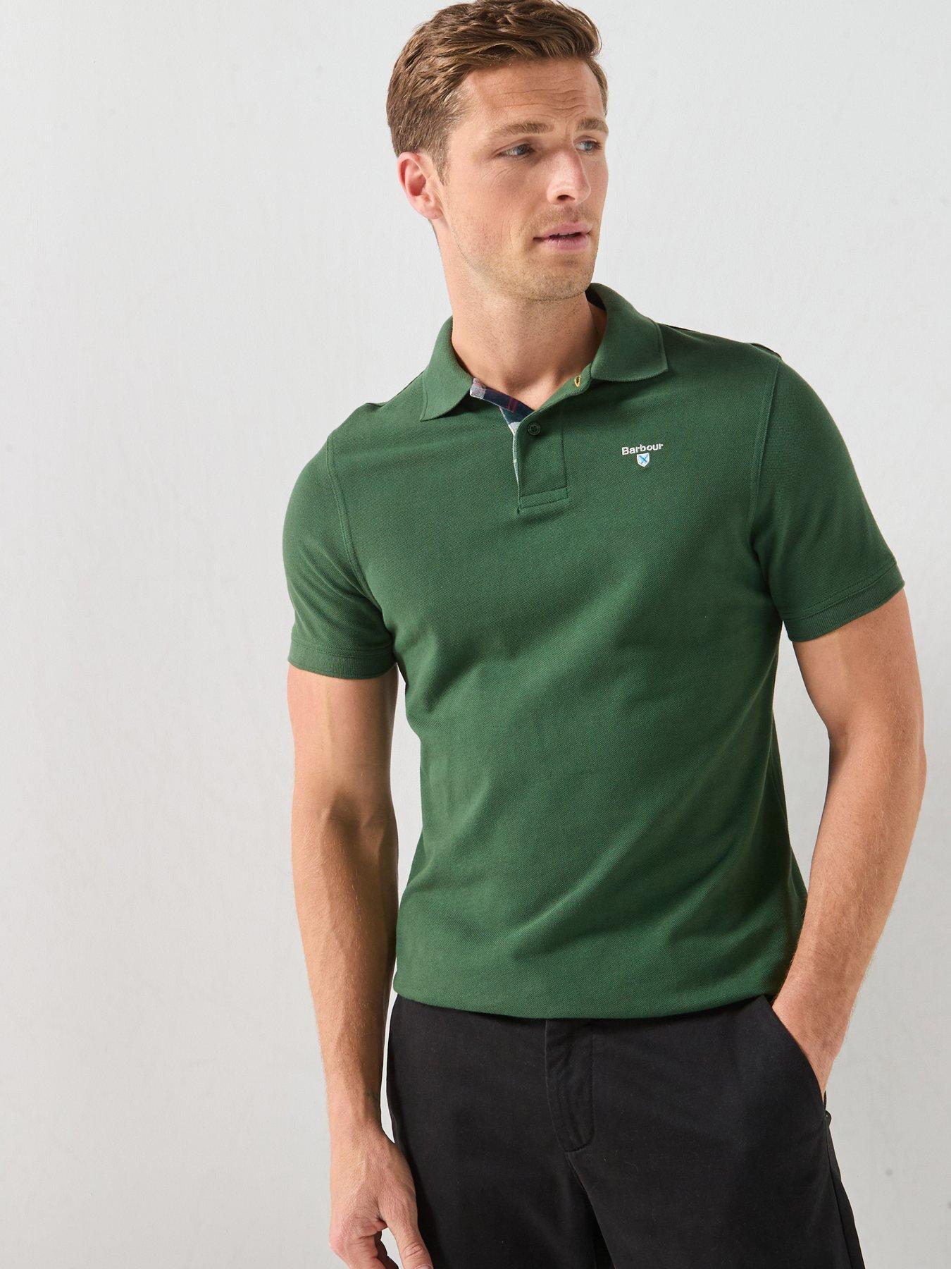 Image 1 of 5 of Barbour Polo Short Sleeve Shirt - Green