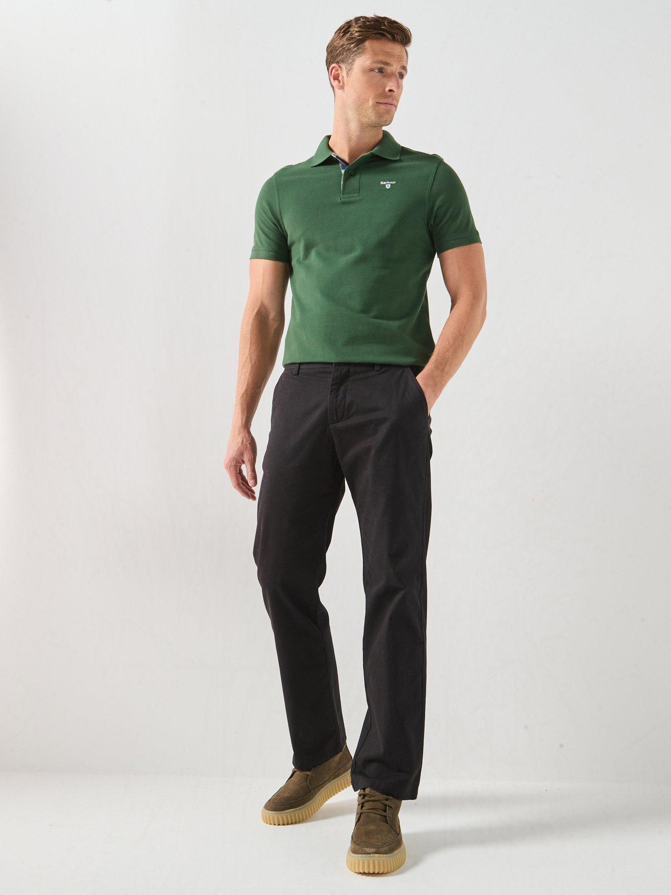 Image 3 of 5 of Barbour Polo Short Sleeve Shirt - Green