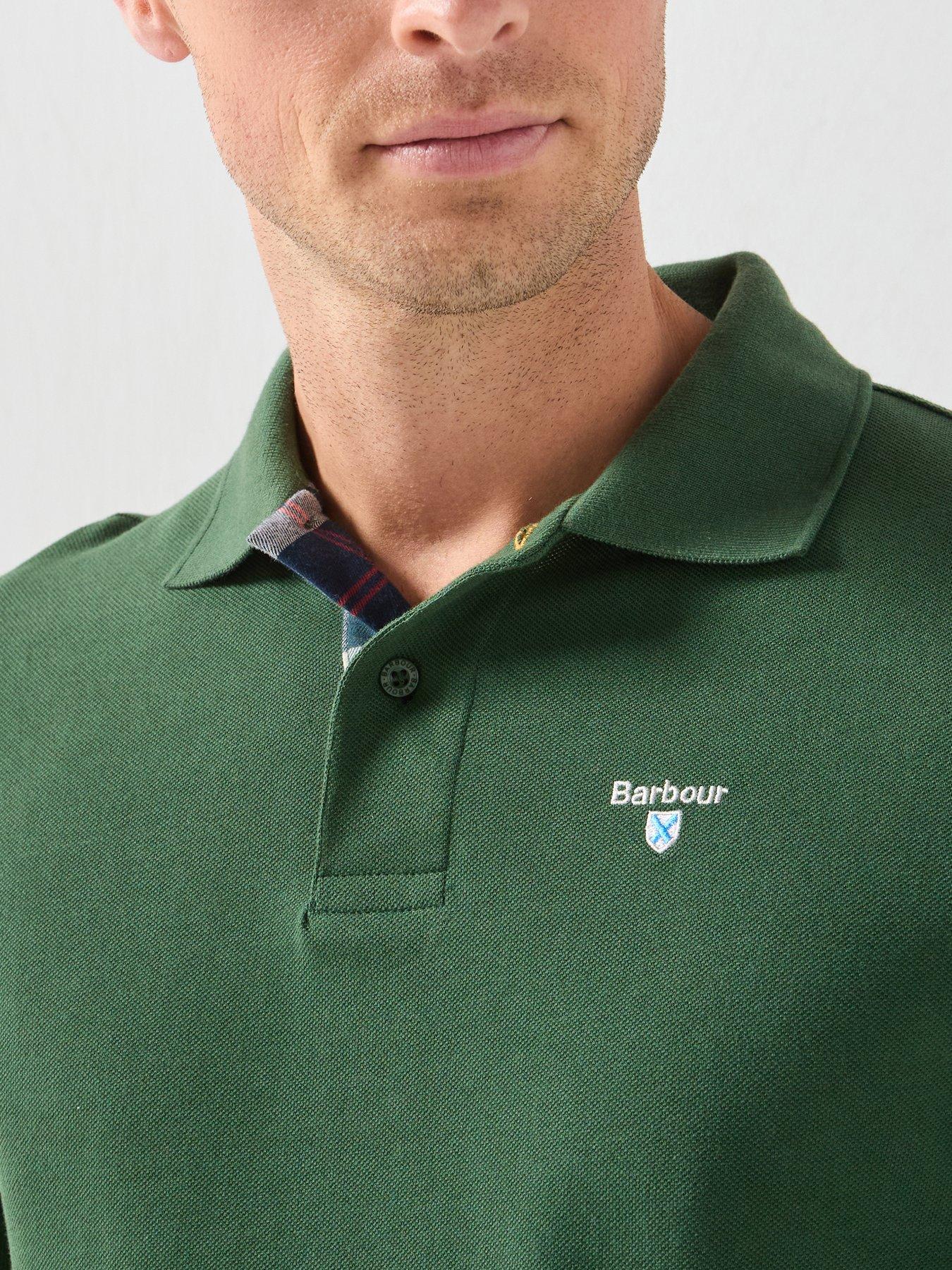 Image 4 of 5 of Barbour Polo Short Sleeve Shirt - Green