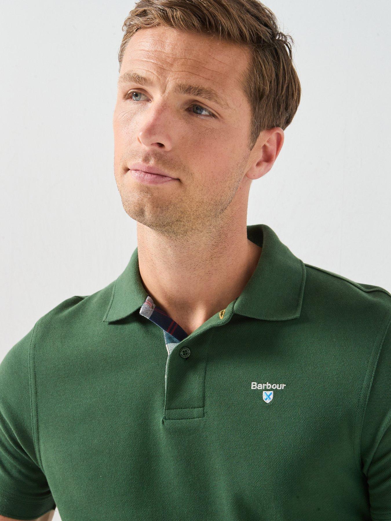 Image 5 of 5 of Barbour Polo Short Sleeve Shirt - Green