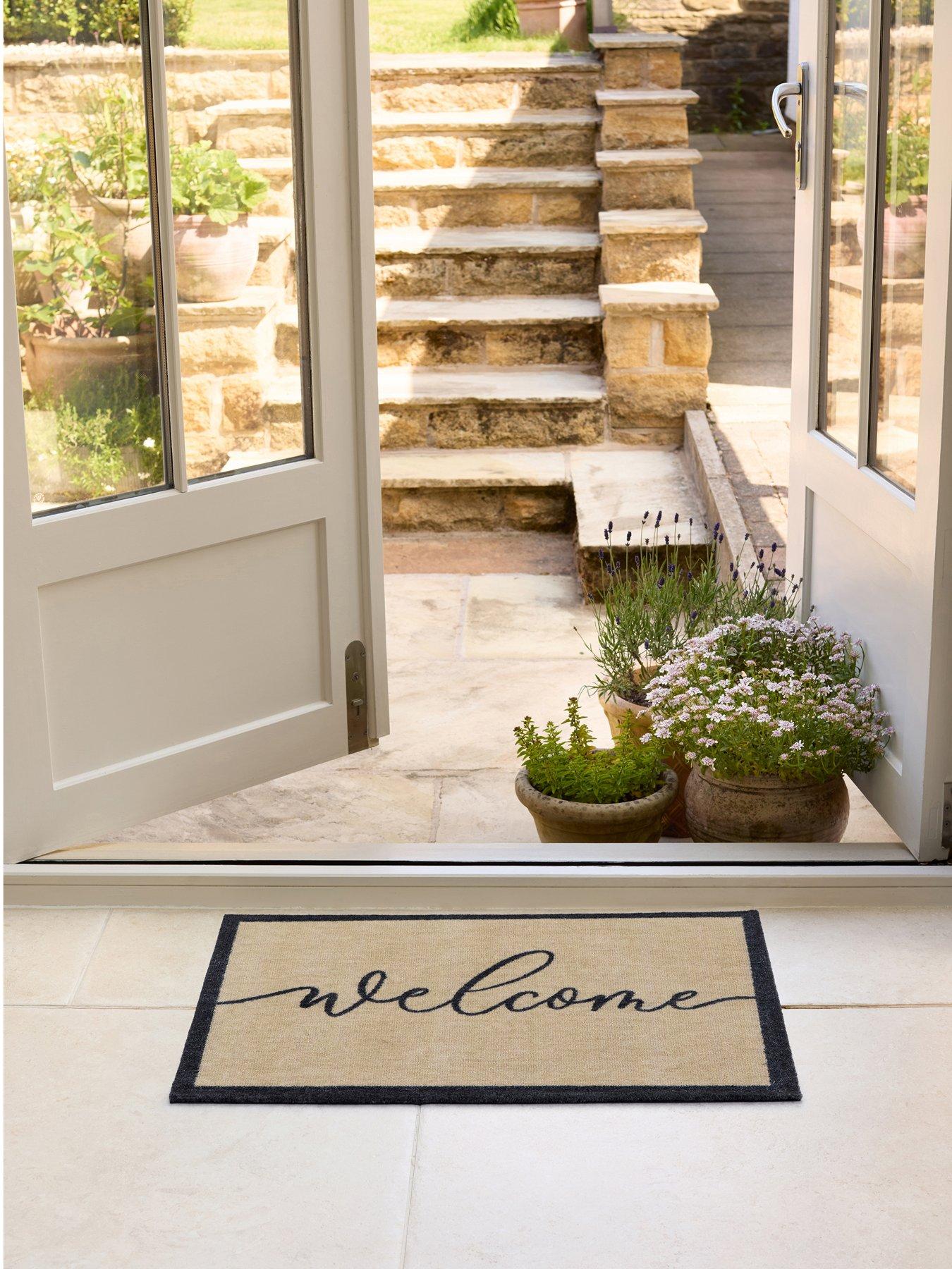 Image 1 of 4 of The Very Collection Welcome Linear Doormat 50x75cm