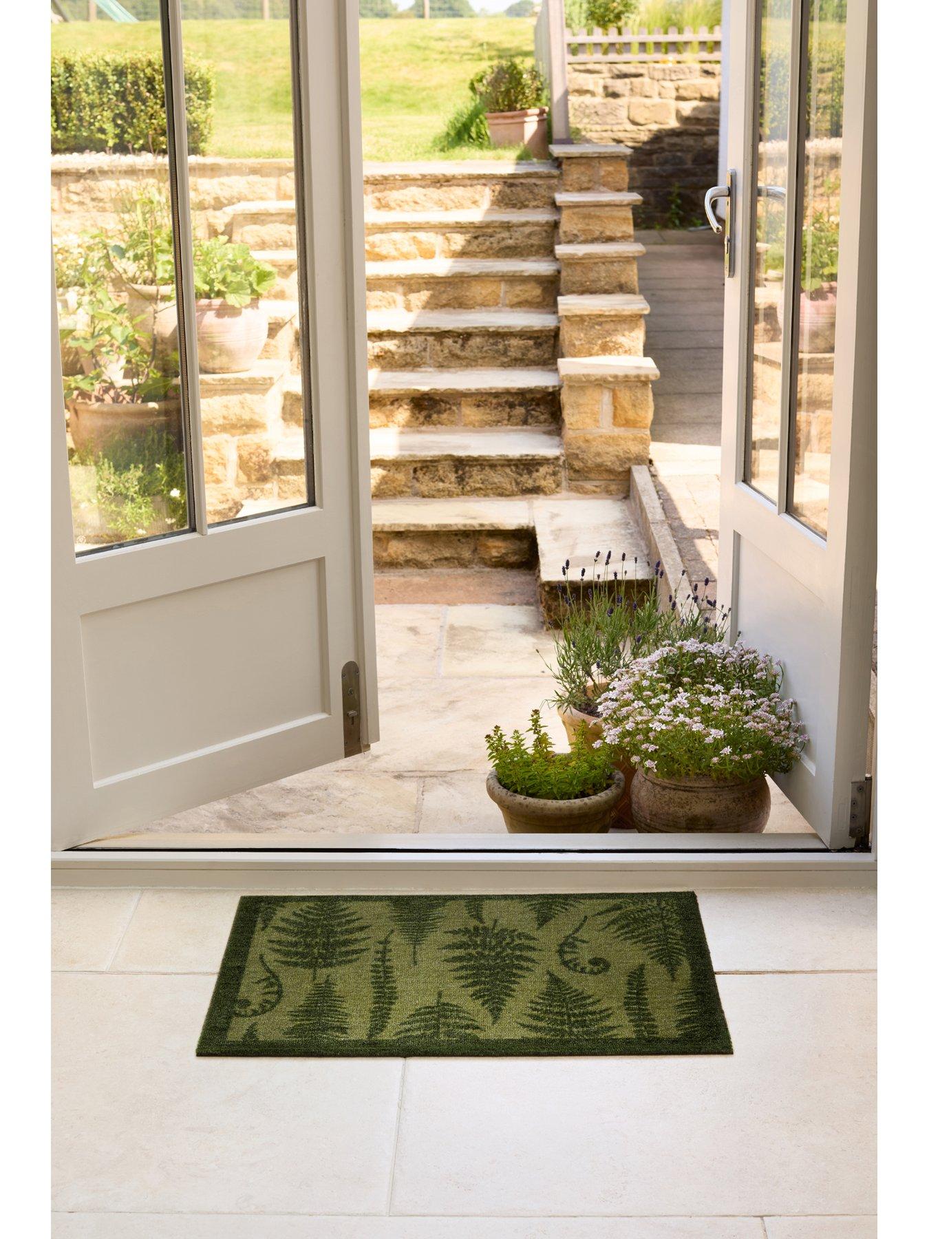 The Very Collection Green Fern Doormat 50x75cm
