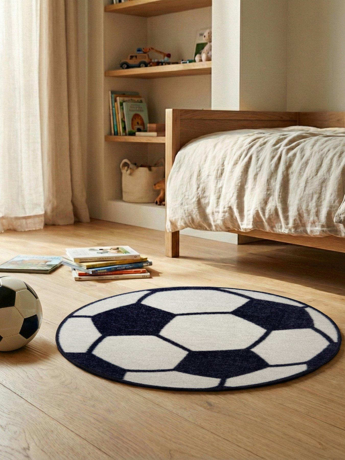 The Very Collection Football Black  &  White Playmat 65cm Dia