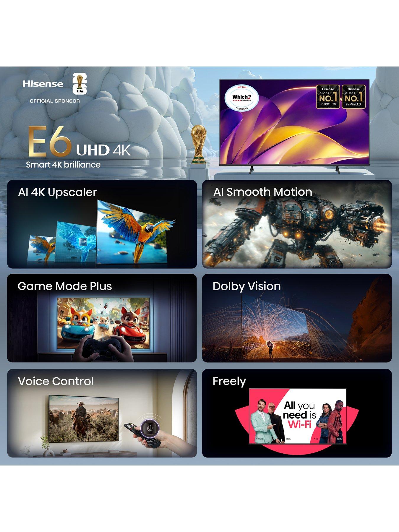 Image 3 of 7 of Hisense 50" E6 4k UHD Smart TV 50E6STUK