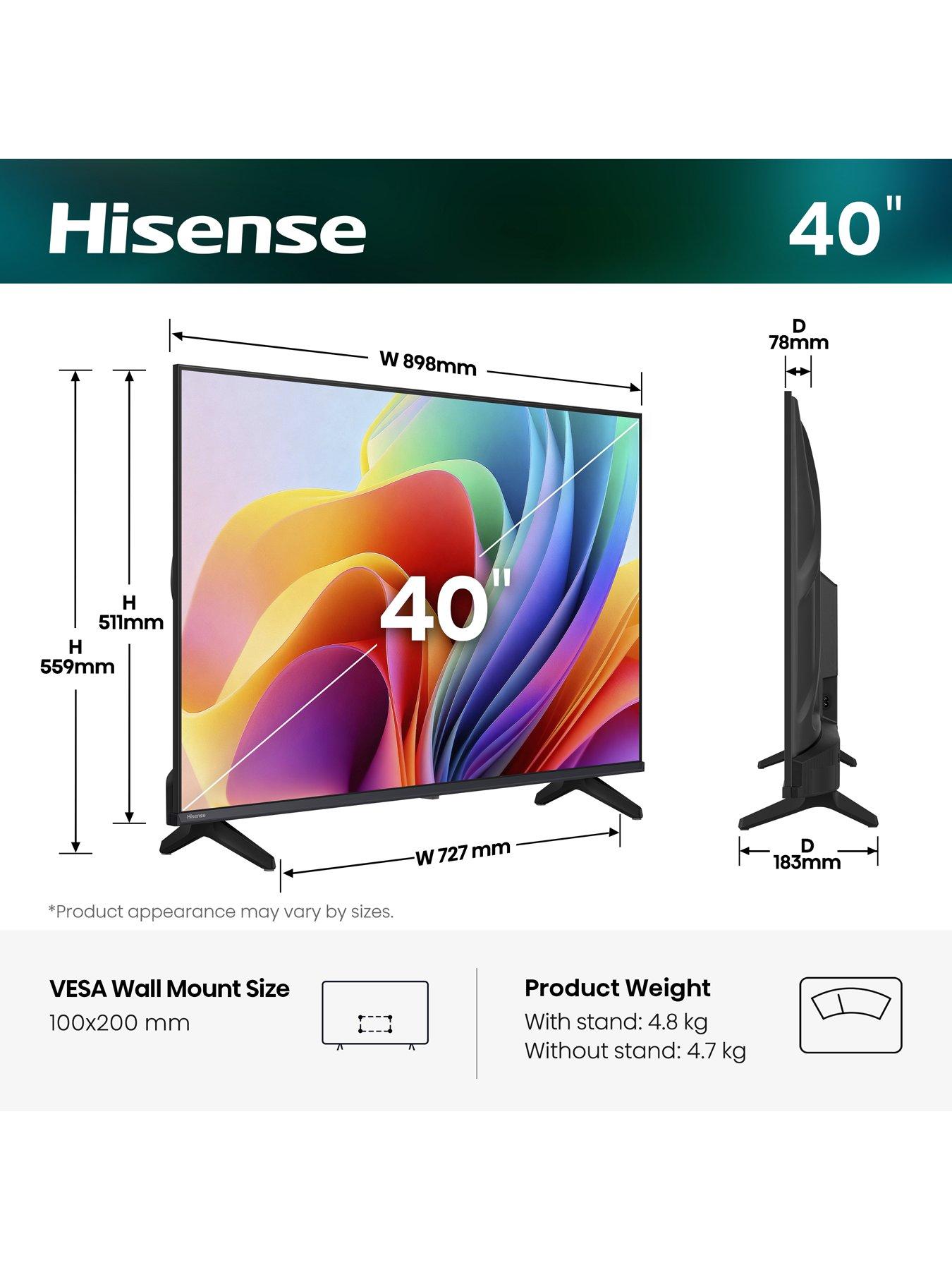 Image 2 of 7 of Hisense 40" A4 Full HD Smart TV 40A4STUK