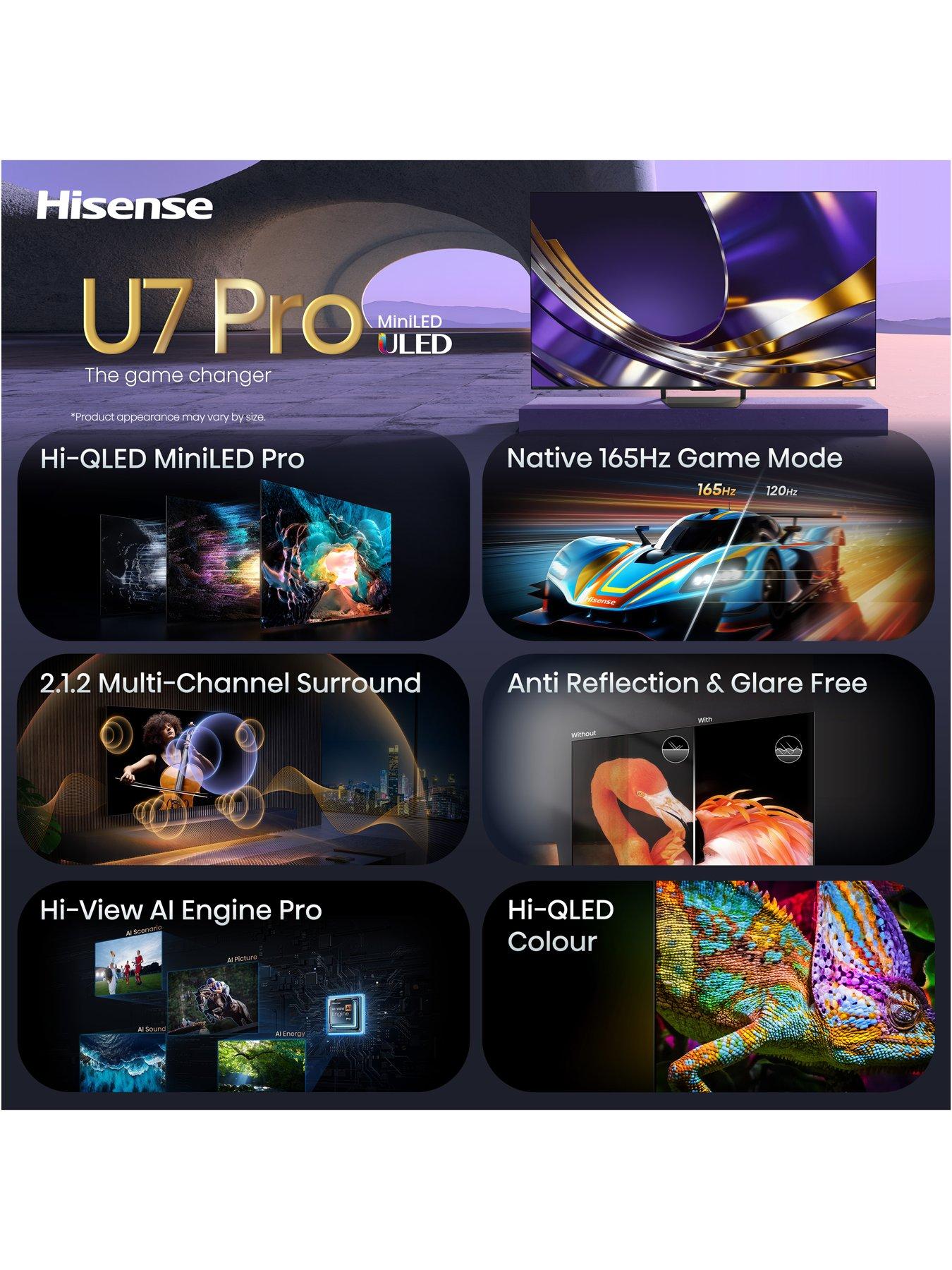 Image 3 of 7 of Hisense 55" U7 Pro Mini LED Smart TV 55U7STUK