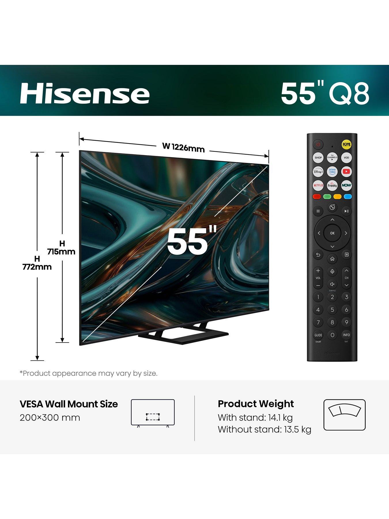 Image 2 of 7 of Hisense 55" Q8 Mini LED Smart TV 55Q8STUK