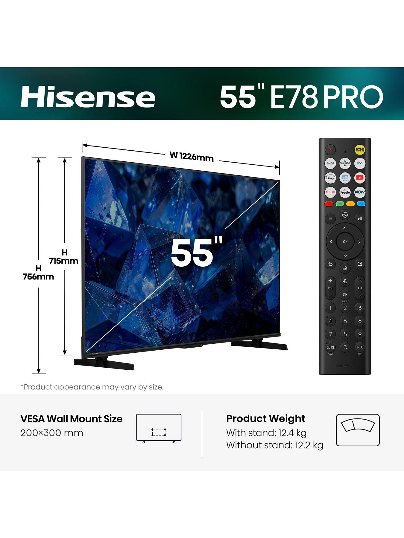 Image 2 of 7 of Hisense 55" E78 Pro QLED Smart TV 55E78STUK