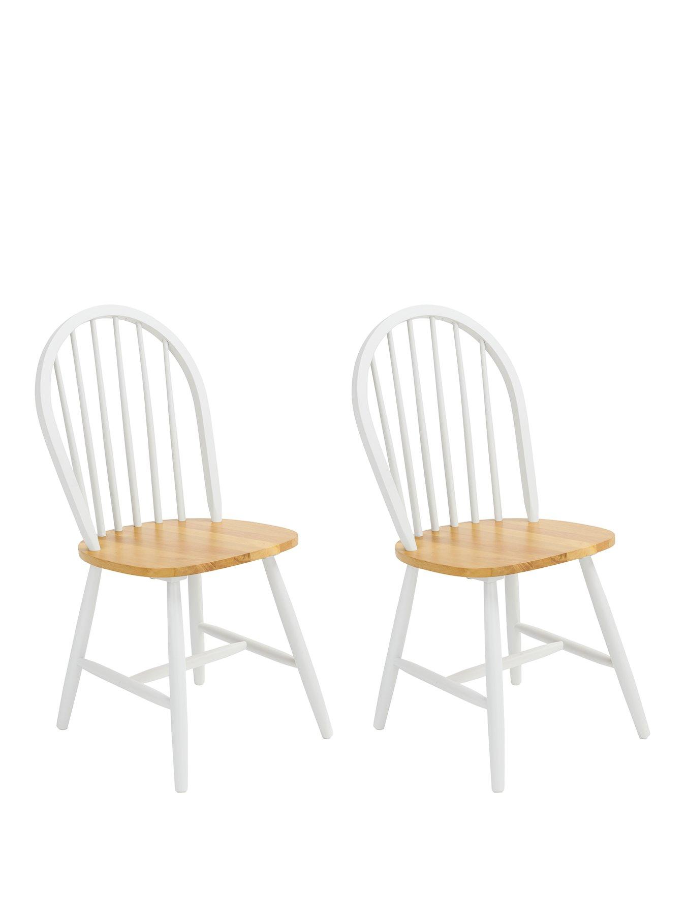 Image 2 of 5 of The Very Collection Kentucky Pair Of Dining Chairs - White - FSC&reg; Certified