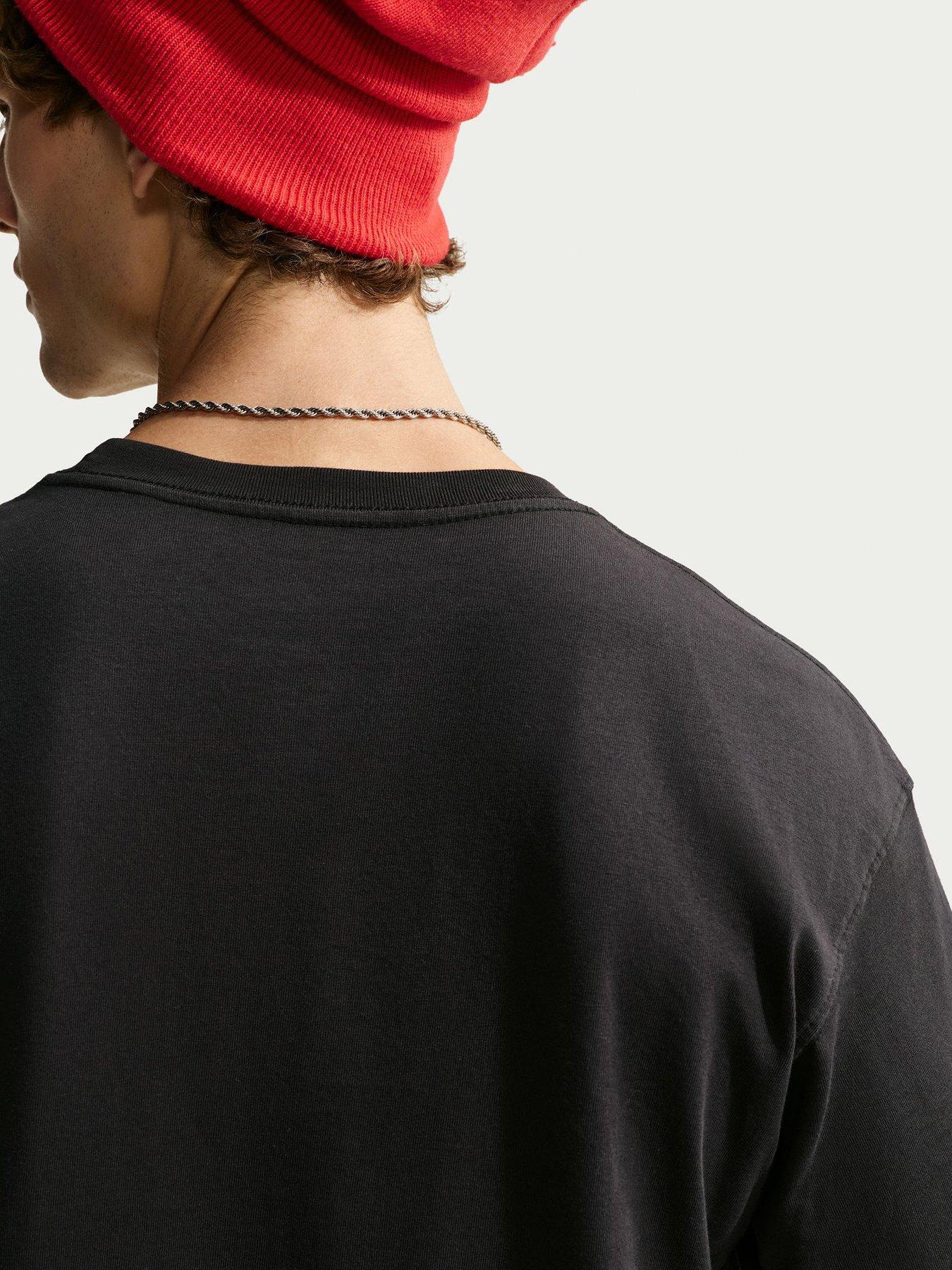 Image 2 of 5 of Nike Mens Hbr Crown Graphic Loose Fit T-shirt - Black