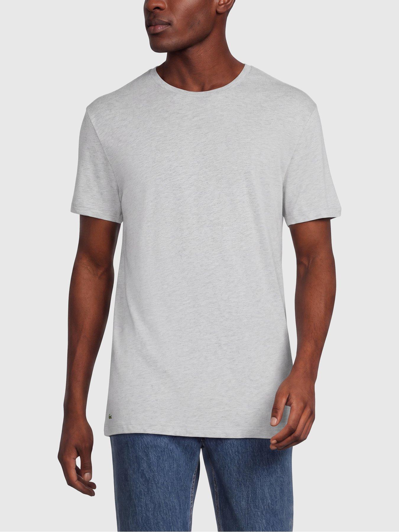 Image 2 of 6 of Lacoste 3 Pack Slim Fit Cotton T-Shirt - Multi