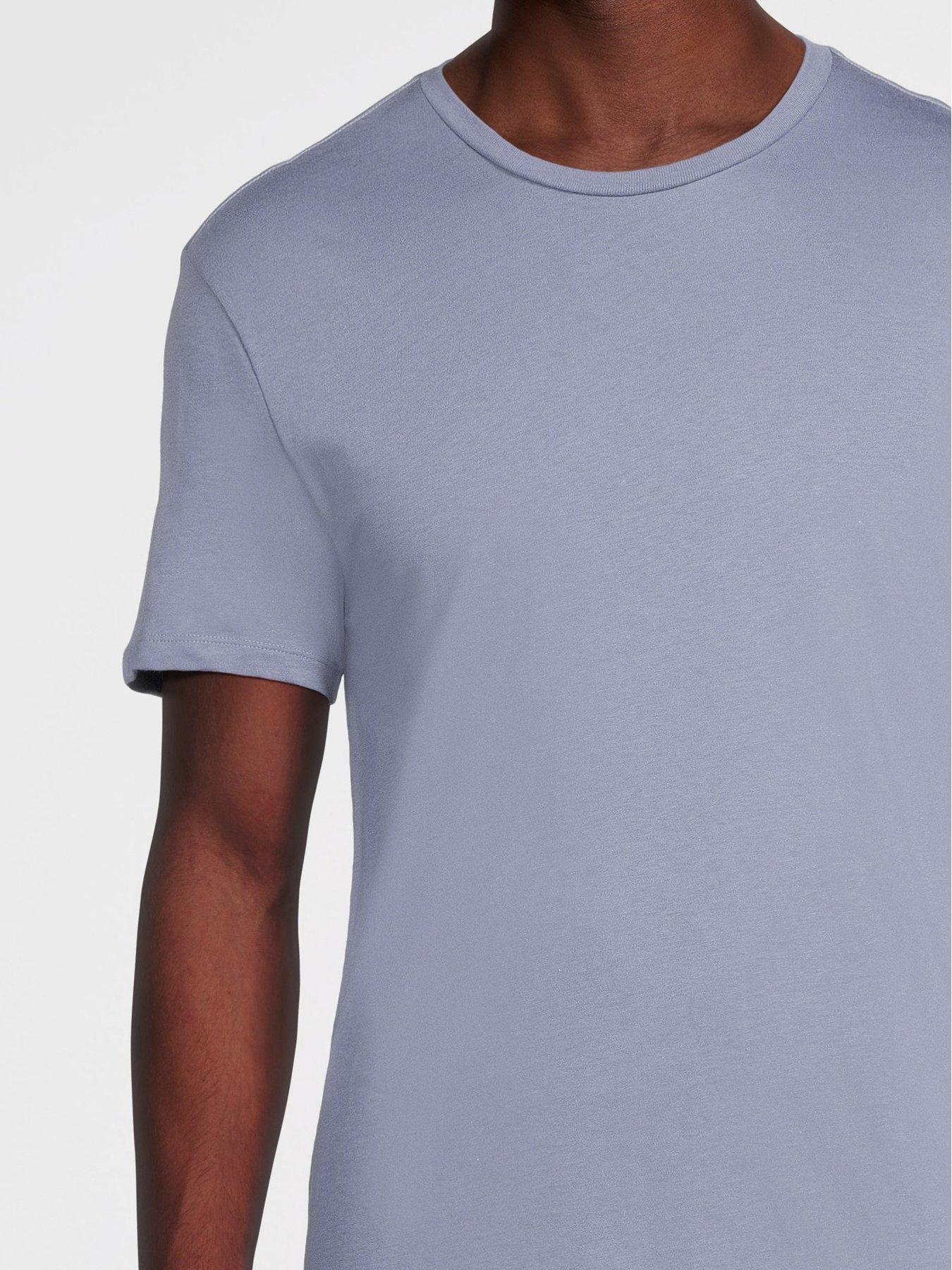 Image 5 of 6 of Lacoste Mens 3 Pack Slim Fit Cotton T-Shirts - Multi