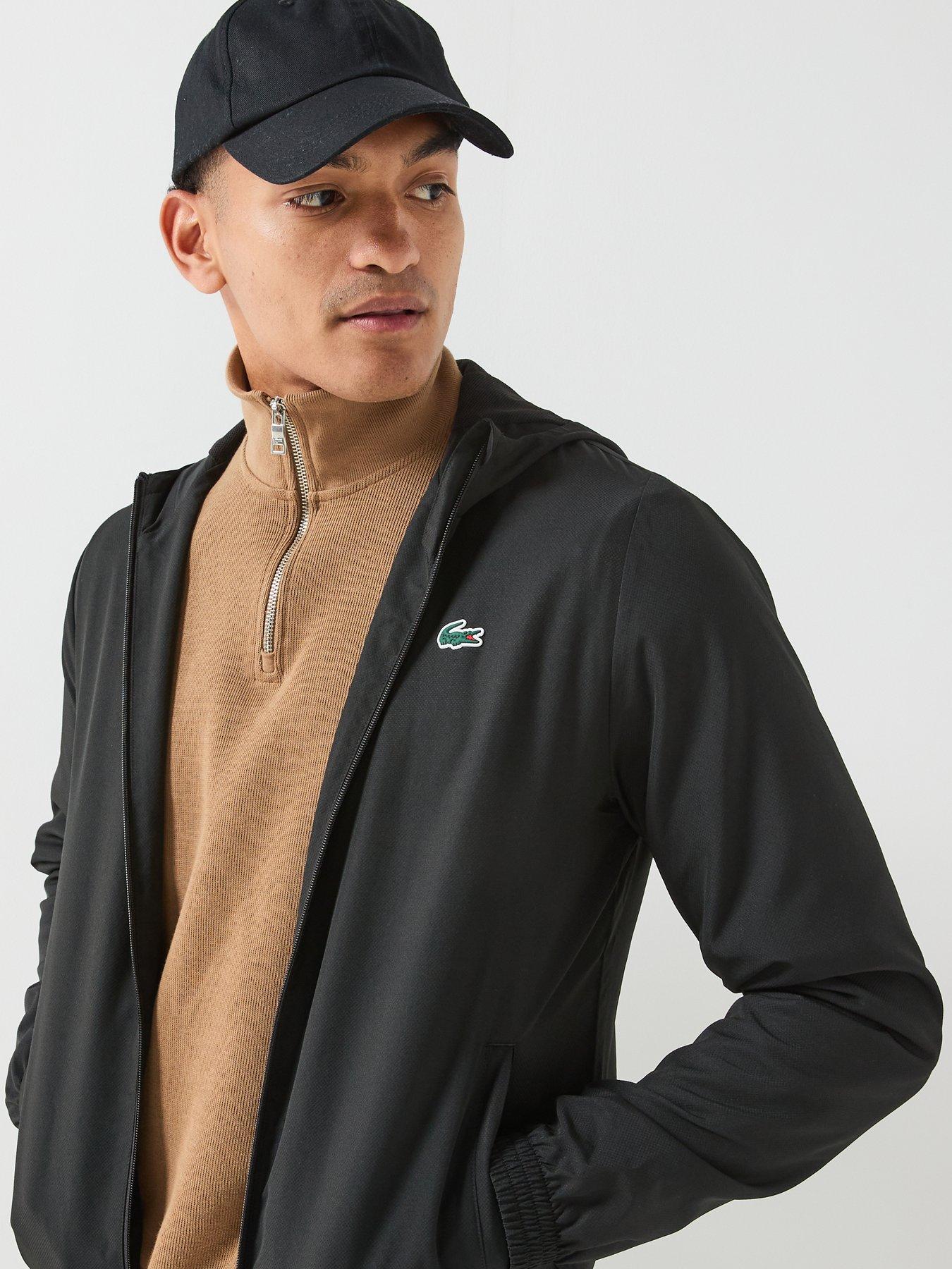 Image 4 of 6 of Lacoste Regular Fit Water-Repellent Sport Jacket &nbsp;- Black