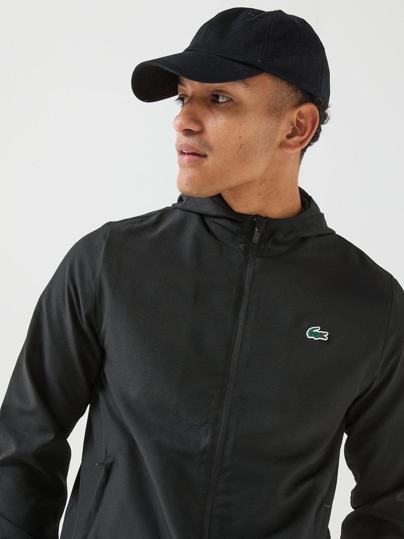 Image 5 of 6 of Lacoste Regular Fit Water-Repellent Sport Jacket &nbsp;- Black