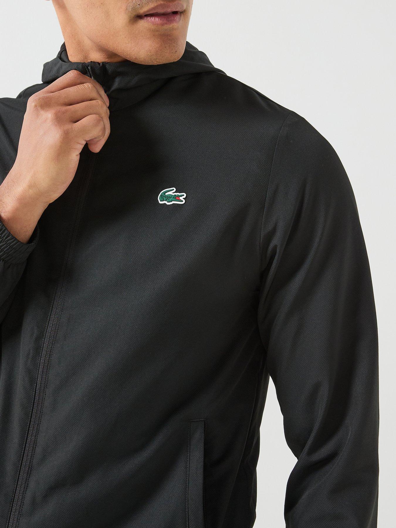 Image 6 of 6 of Lacoste Regular Fit Water-Repellent Sport Jacket &nbsp;- Black