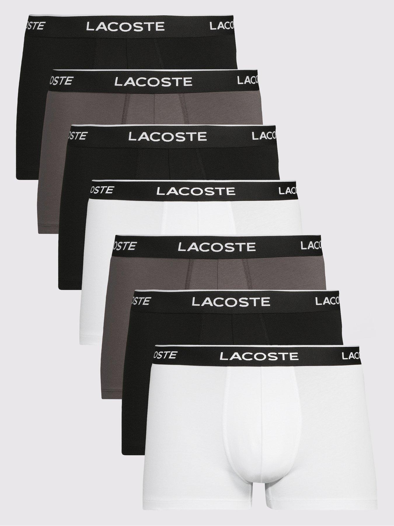 Lacoste 7 Pack Cotton Stretch Trunks - Multi