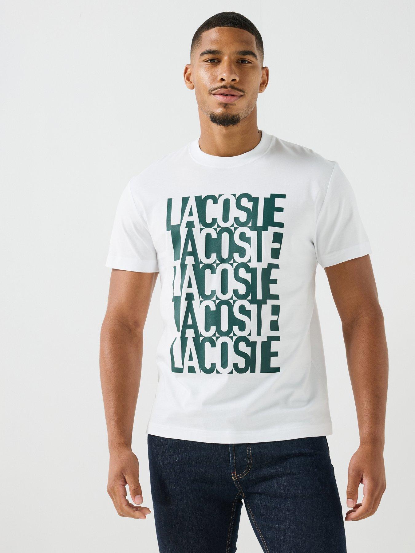 Lacoste Mid Weight Short Sleeved Graphic T-Shirt - White