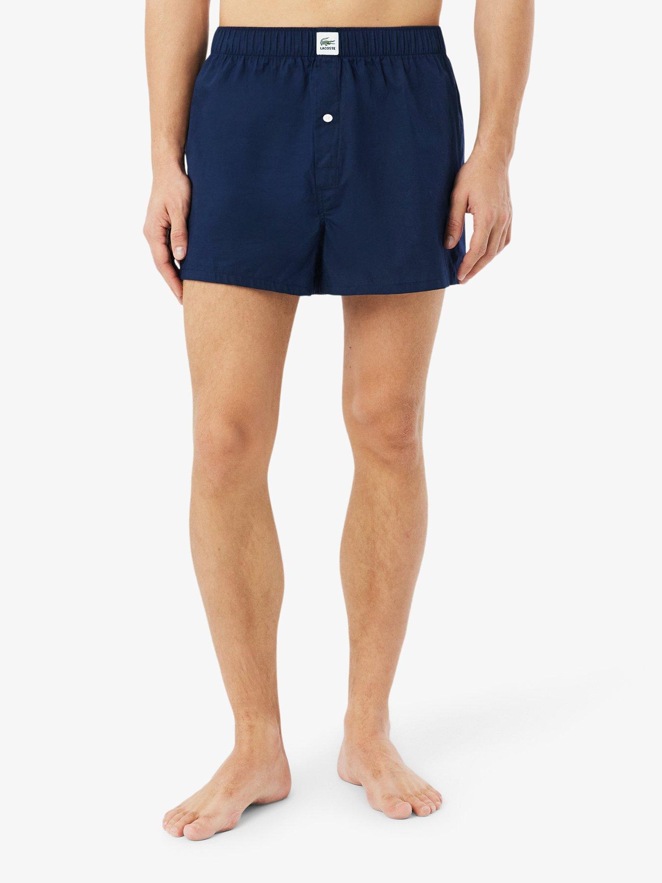 Image 3 of 4 of Lacoste 2 Pack Woven Boxers - Blue