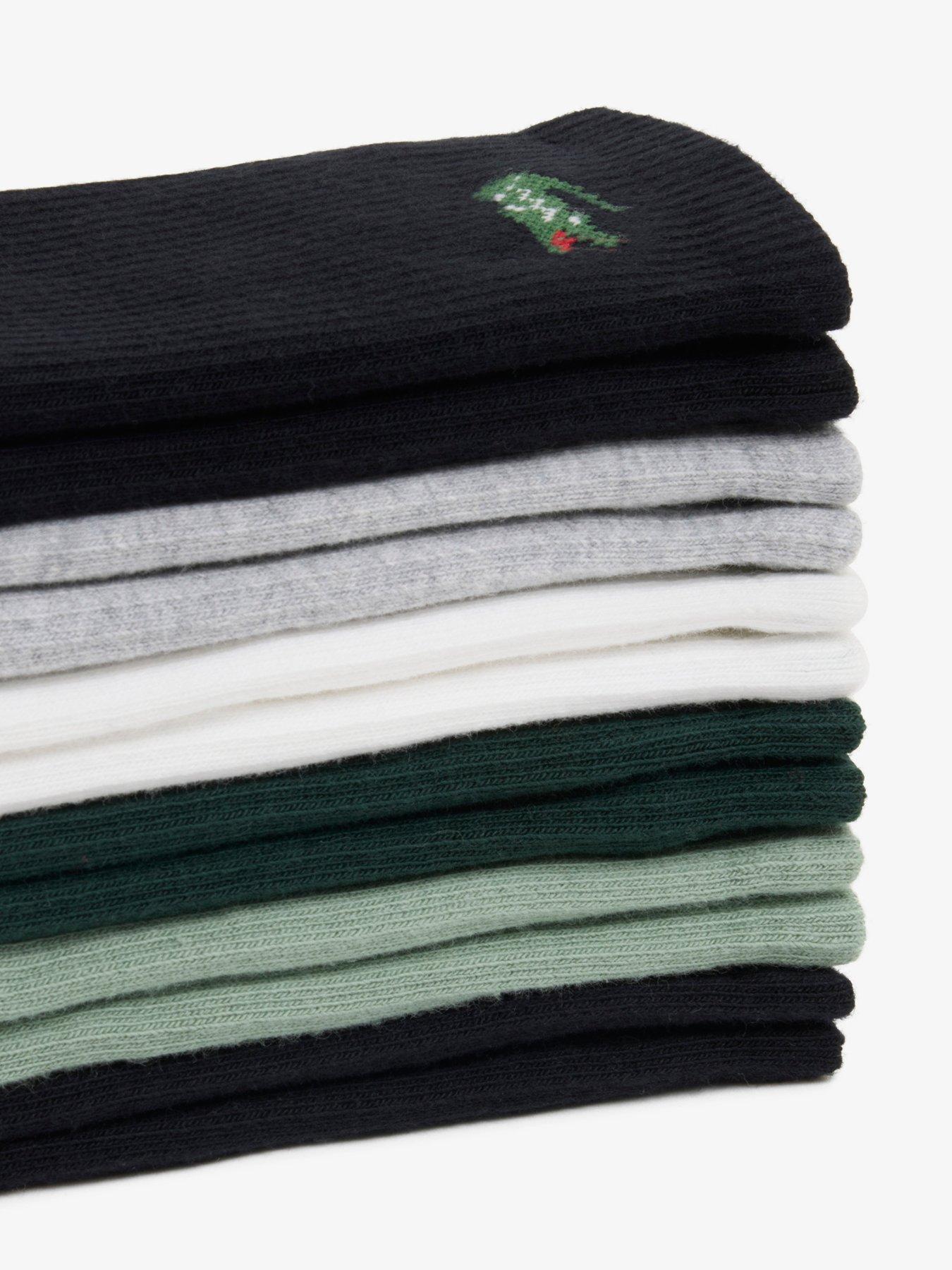 Image 2 of 3 of Lacoste 6 Pack Crew Socks - Multi