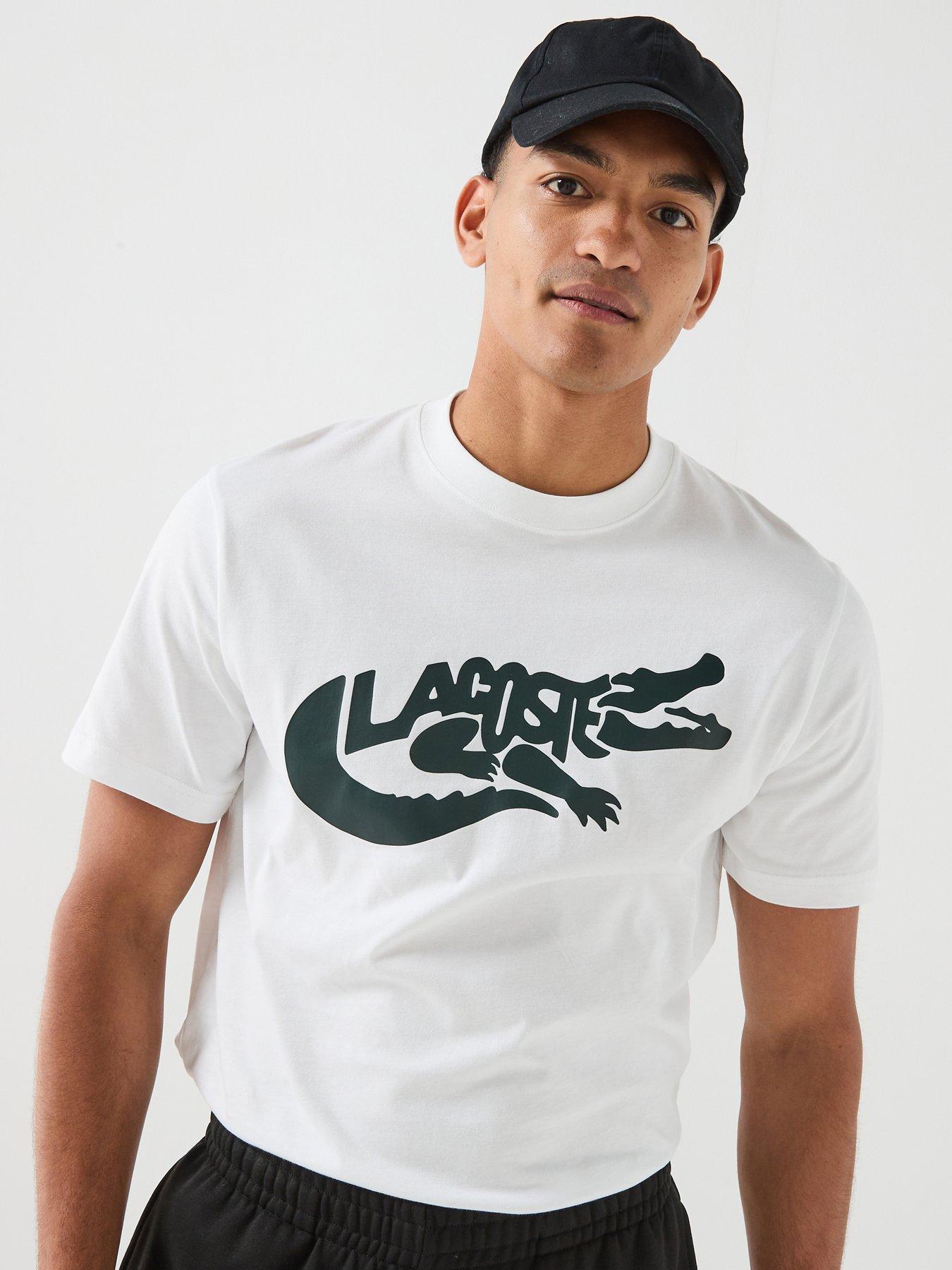 Lacoste Mid Weight Croc T-Shirt - White