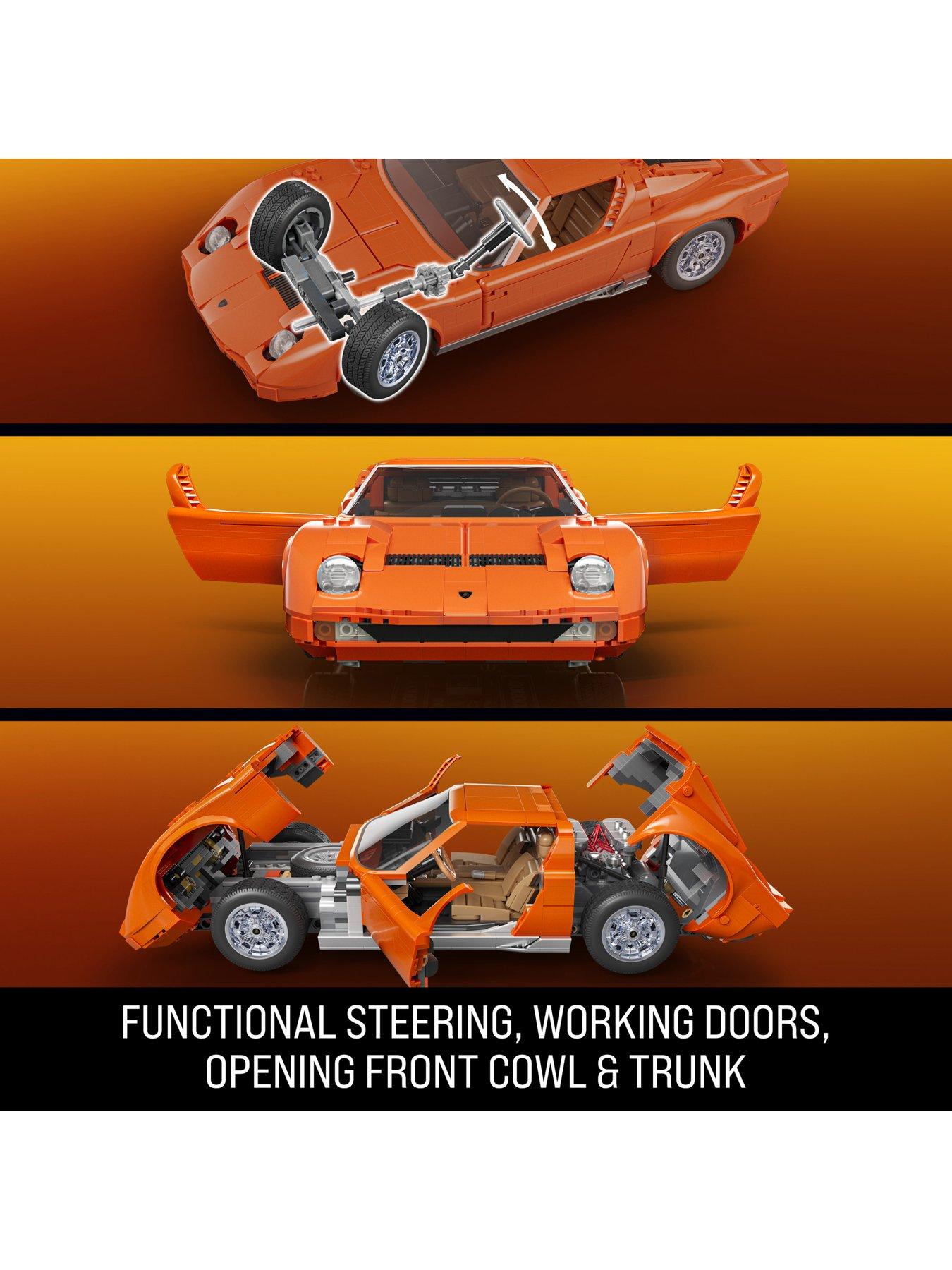 Image 6 of 7 of Hot Wheels <p>'71 Lamborghini Miura P400 SV Premium Building Set</p>