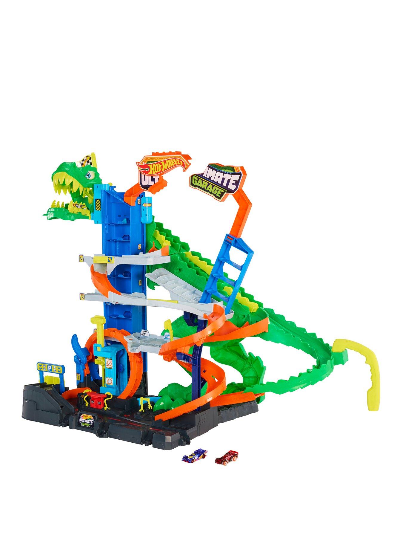 Hot Wheels Ultimate T-Rex Garage Track Set with Dinosaur Nemesis  &  Storage